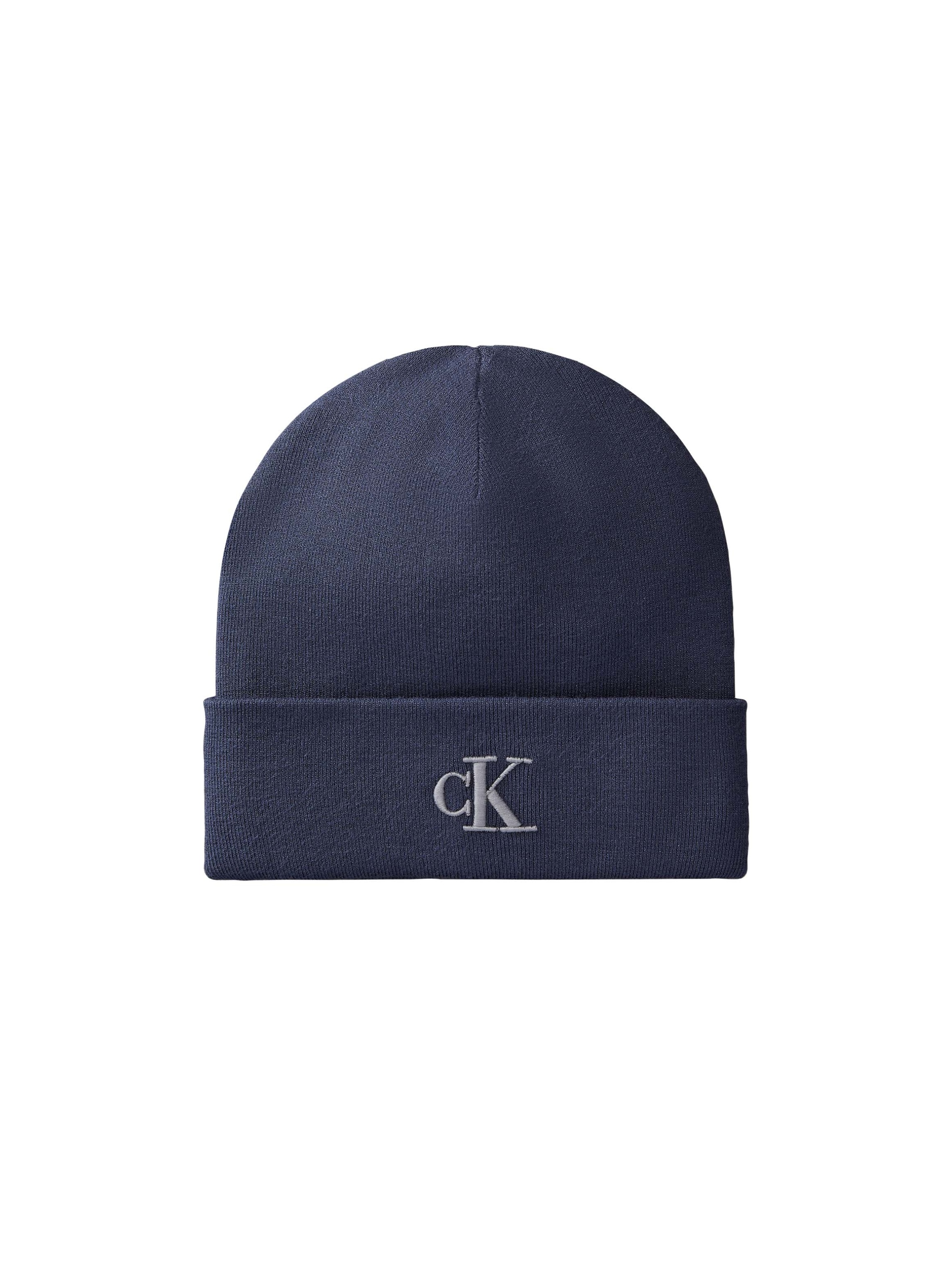 Calvin Klein Strickmütze »CK FINE RIB BEANIE« mit Markenlogo