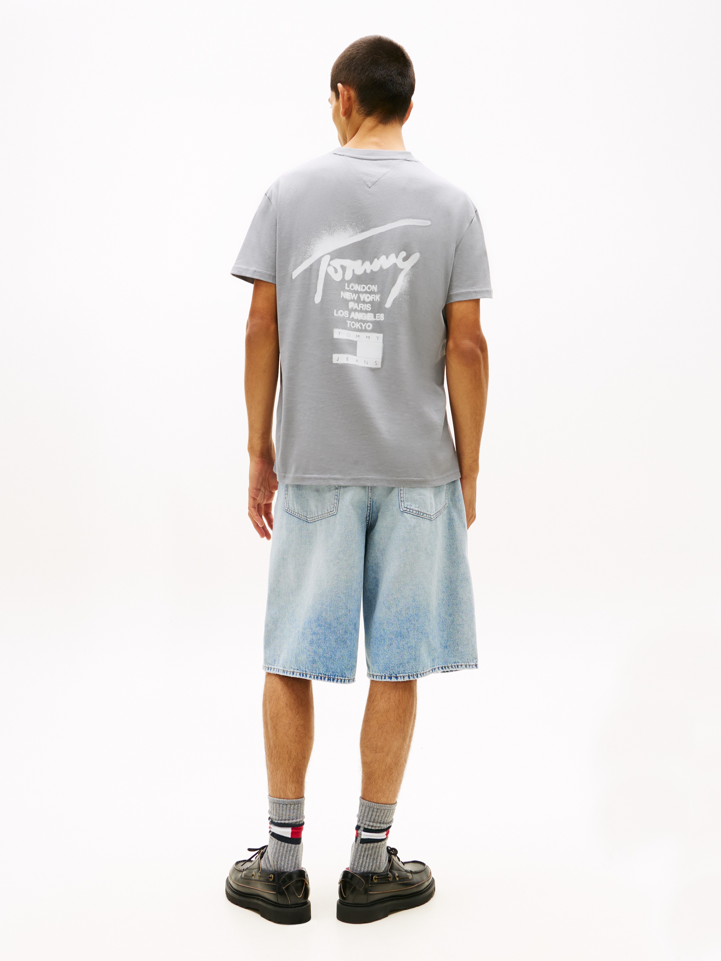 Tommy Jeans T-Shirt »TJM REGULAR CITY SIGN« Regular fit mit Markenprint