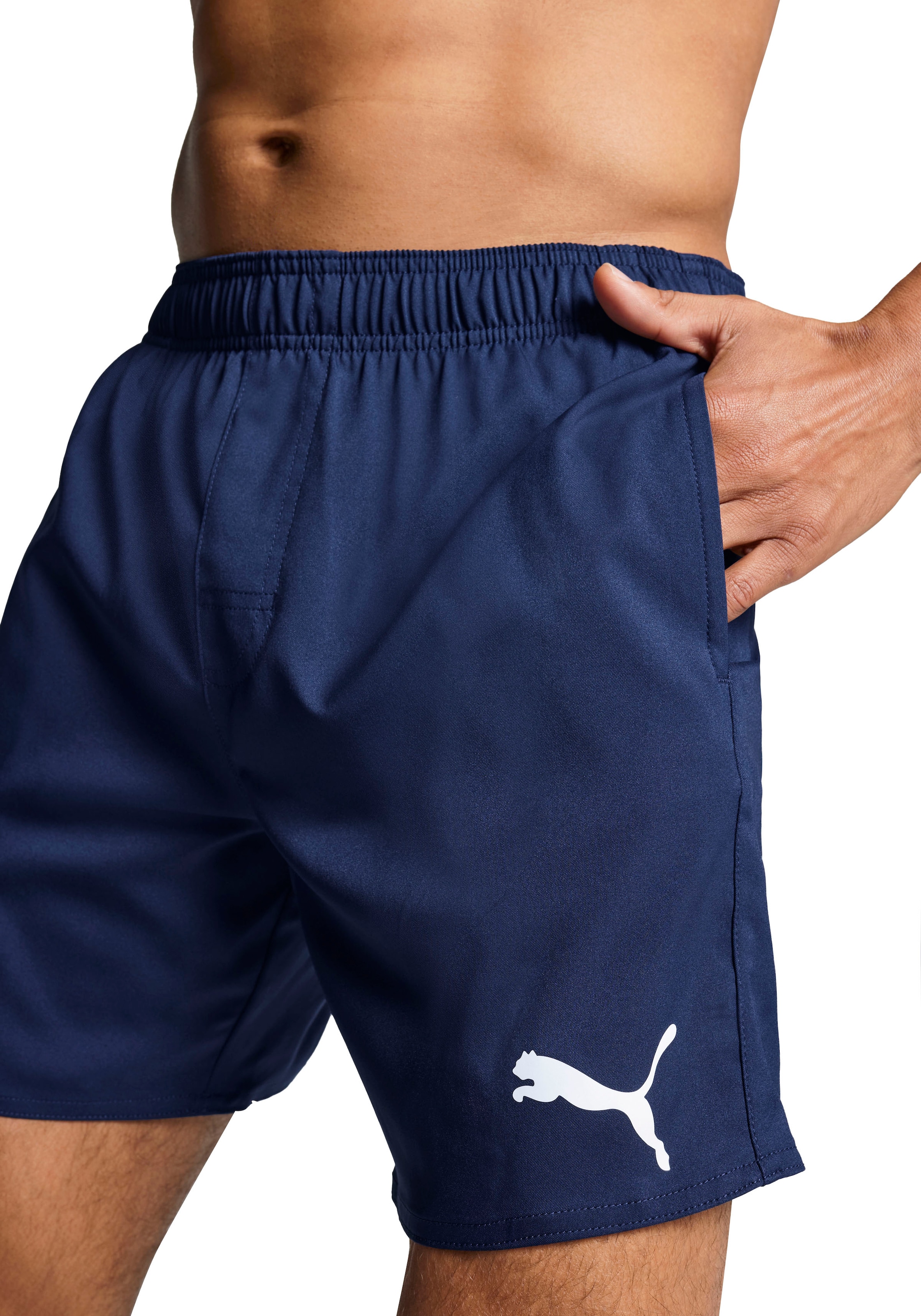 PUMA Badeshorts »PUMA SWIM MEN MID SHORTS«, mit elastischem Bund, Seitentaschen