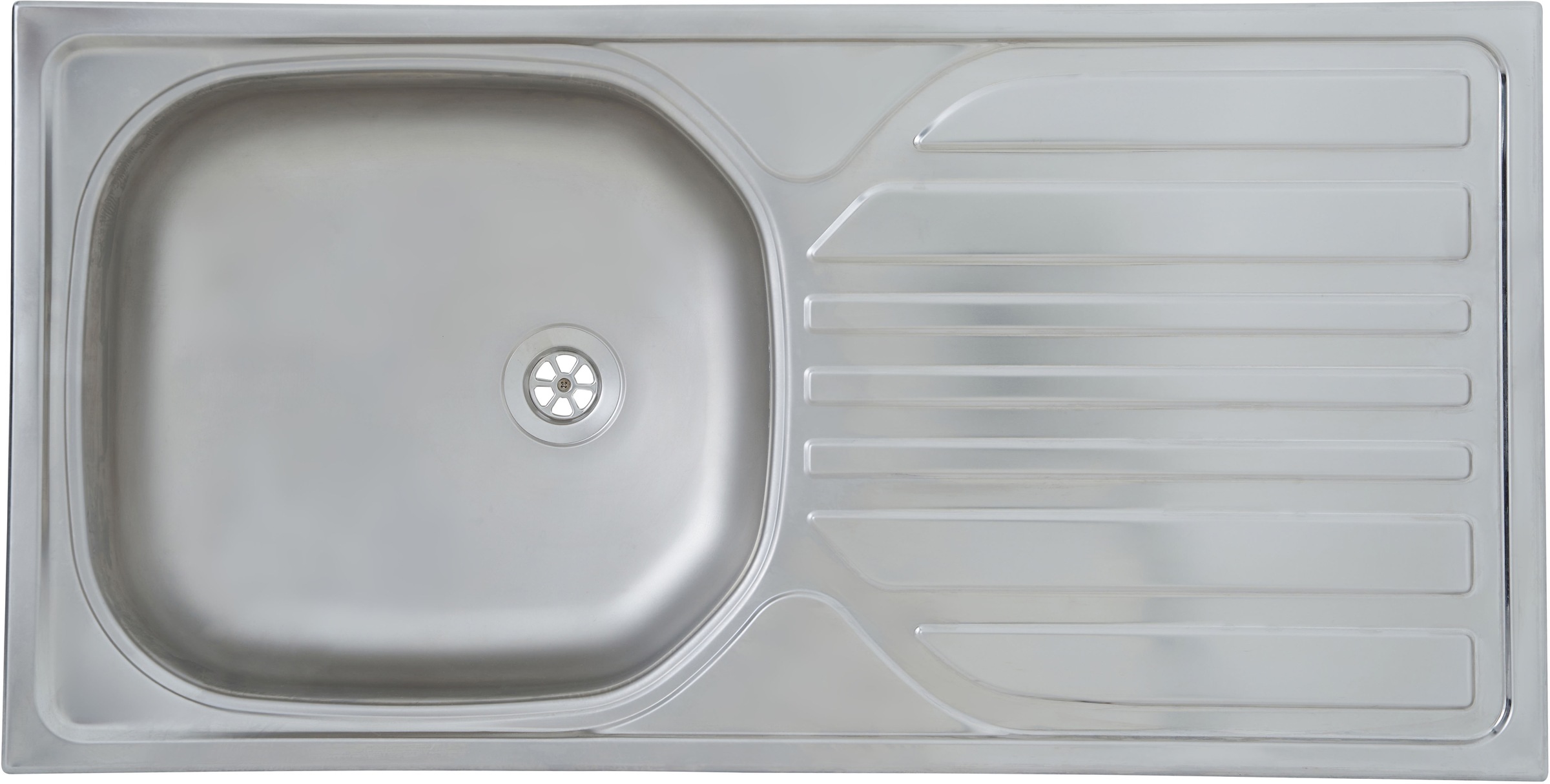 RESPEKTA Pantryküche »Merle« Breite 100 cm, mit Soft-Close Funktion, Edelstahlspüle BALTIMORE