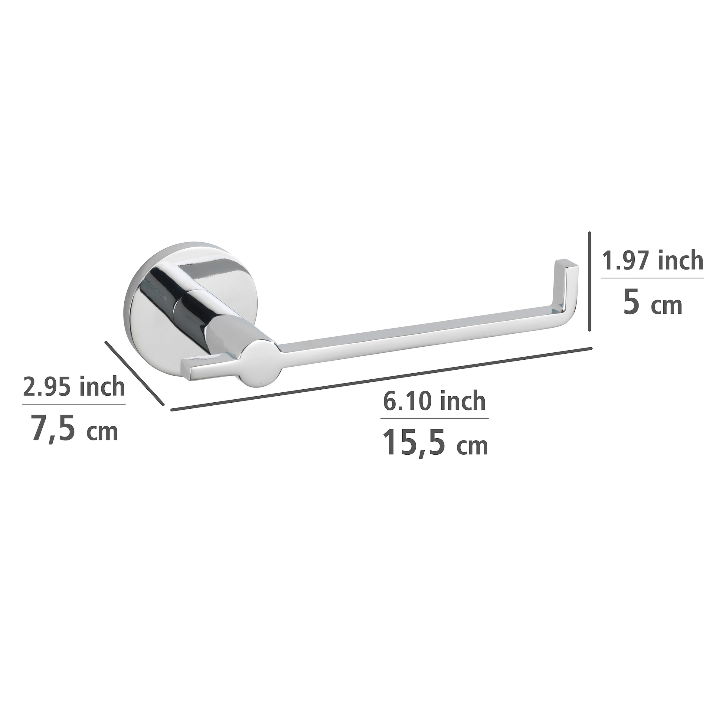 WENKO Toilettenpapierhalter »UV-Loc® Isera«, Befestigen ohne Bohren
