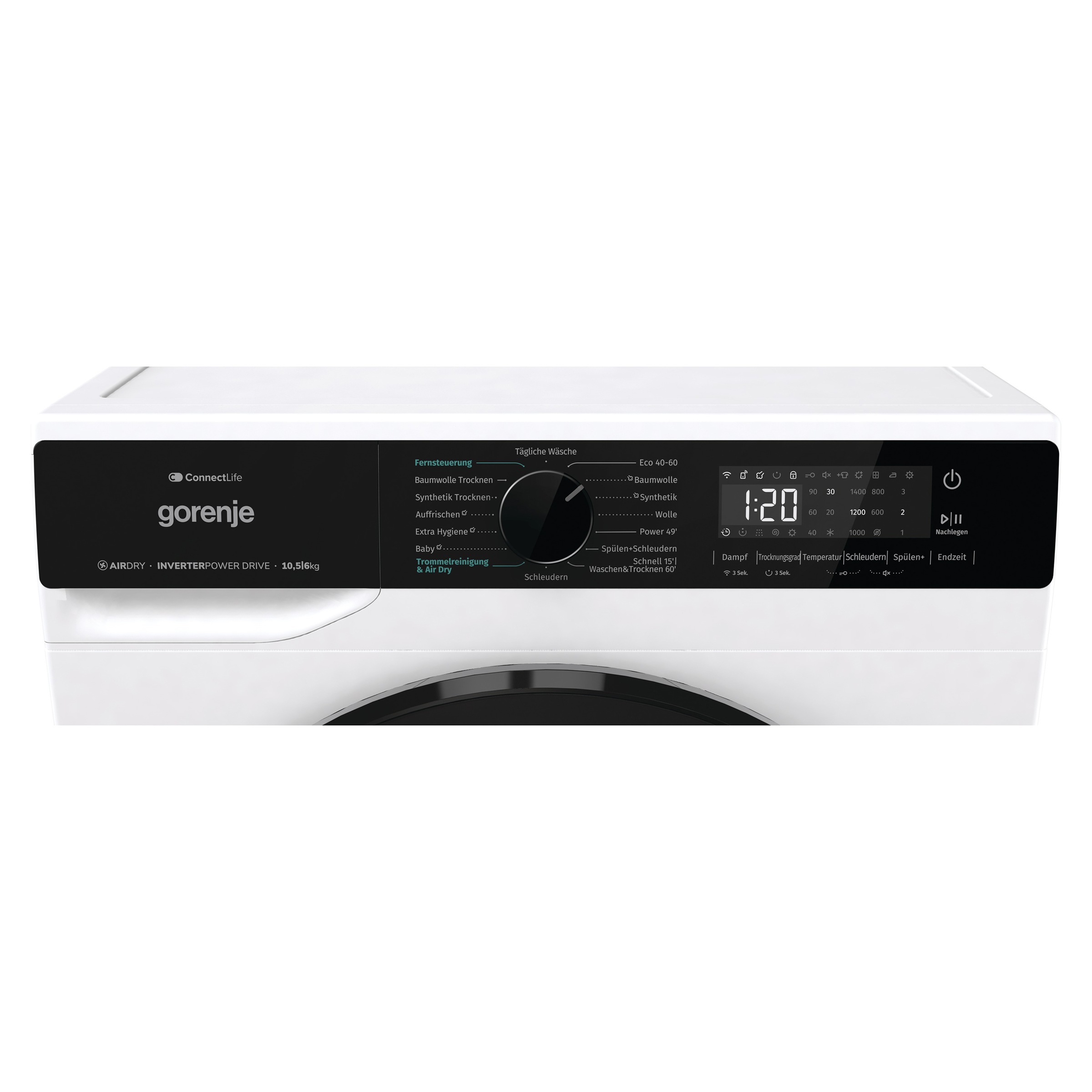 GORENJE Waschtrockner »WD2PA1X64ADW/DE« 10,5 kg /6 kg 72 dB(A) Energieklasse A-20%