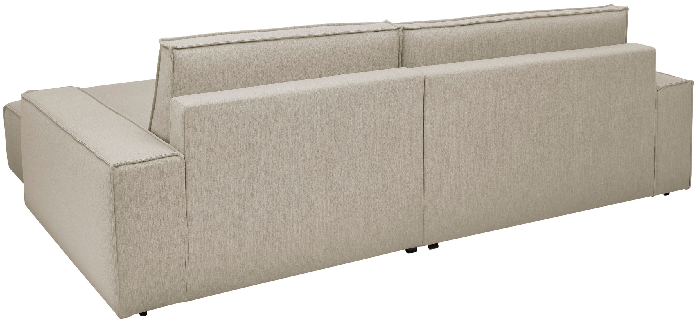 Home affaire Ecksofa »NEU: SHERWOOD XXL 284, Big-Sofa L-Form, tiefe Sitzfläche 95 cm, Cord«, Recamiere rechts/links, als Schlafsofa stellbar, Cord u. Leinenoptik