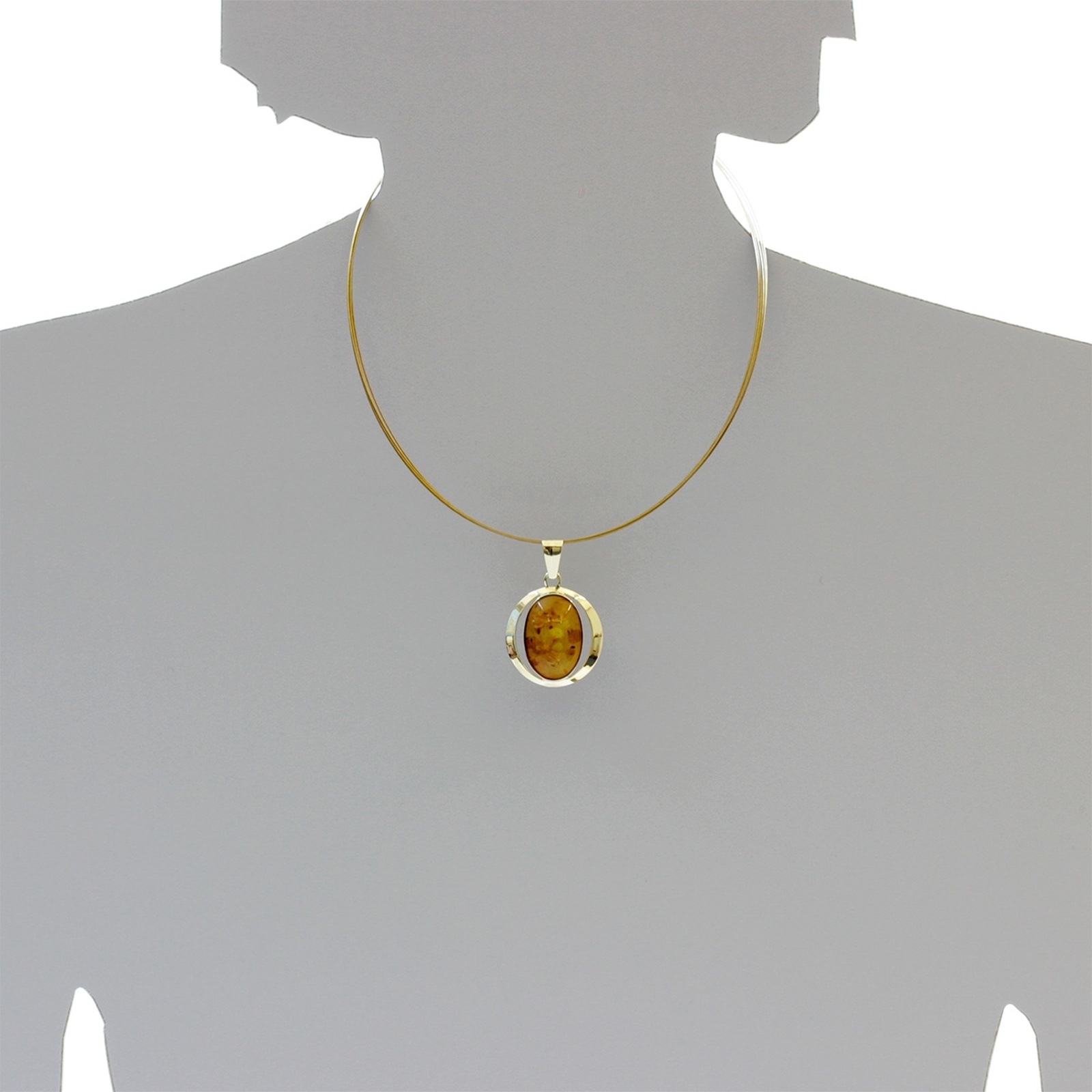 OSTSEE-SCHMUCK Kettenanhänger »- Mathilda - Gold 333/000 - Bernstein«