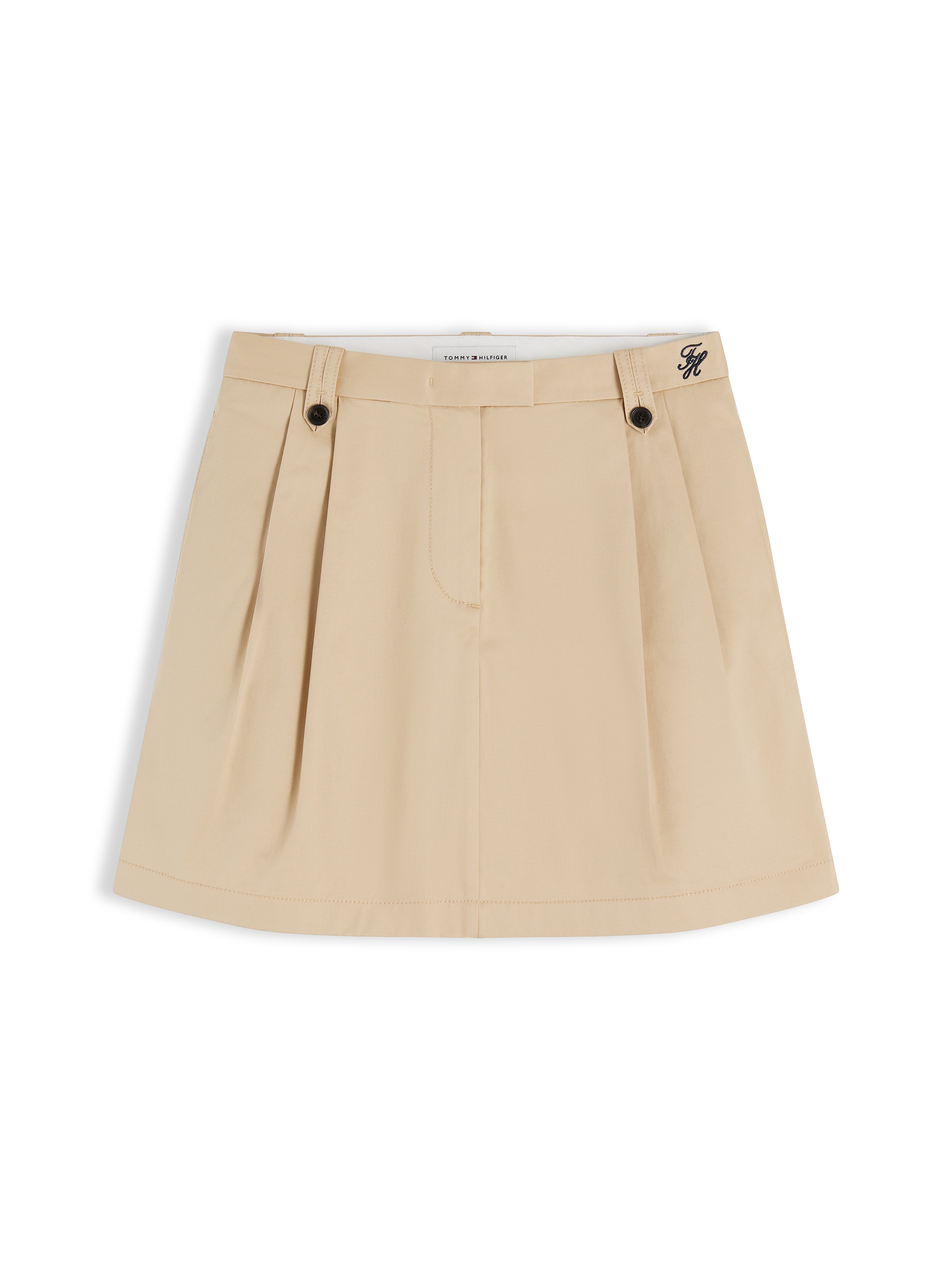 Tommy Hilfiger Minirock »CHINO PLEAT SKIRT« Baumwollmischung, Plisseefalten