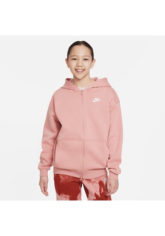 Kapuzensweatjacke »CLUB FLEECE BIG KIDS' (GIRLS') OVERSIZED FULL-ZIP HOODIE«