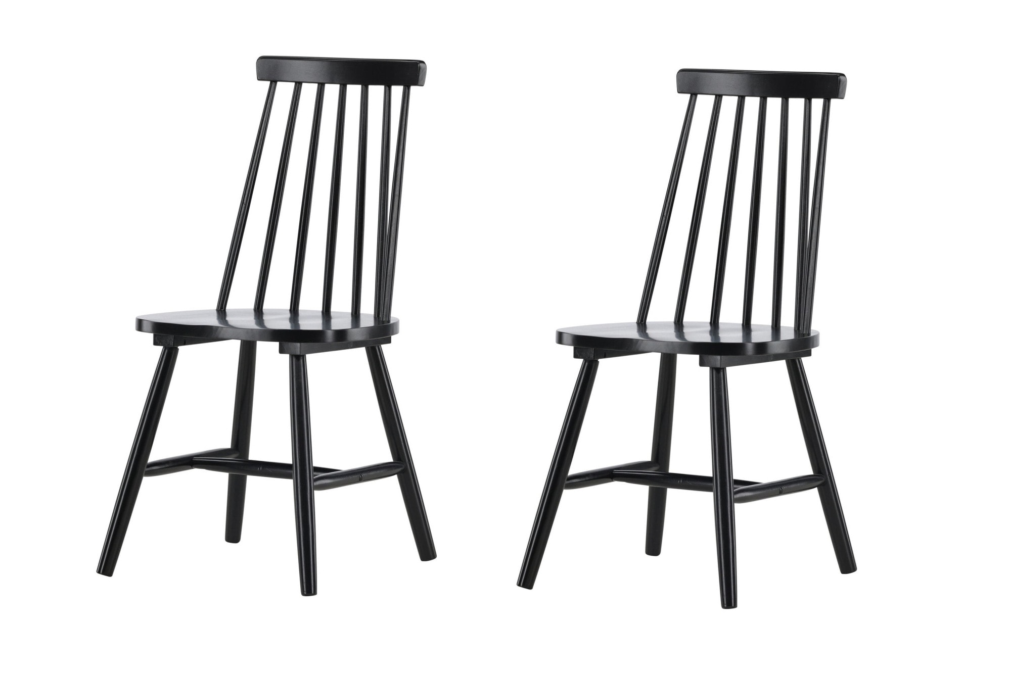 Venture Home Esszimmerstuhl »Lönneberga, 2er-Set Esszimmerstühle aus Gummibaumholz, modern« () Holzstuhl, Massivholz, ergonomisch, robust, skandinavisch