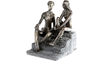 GILDE Dekofigur »Skulptur Embrace, silber«, silberfarben, Polyresin | OTTO