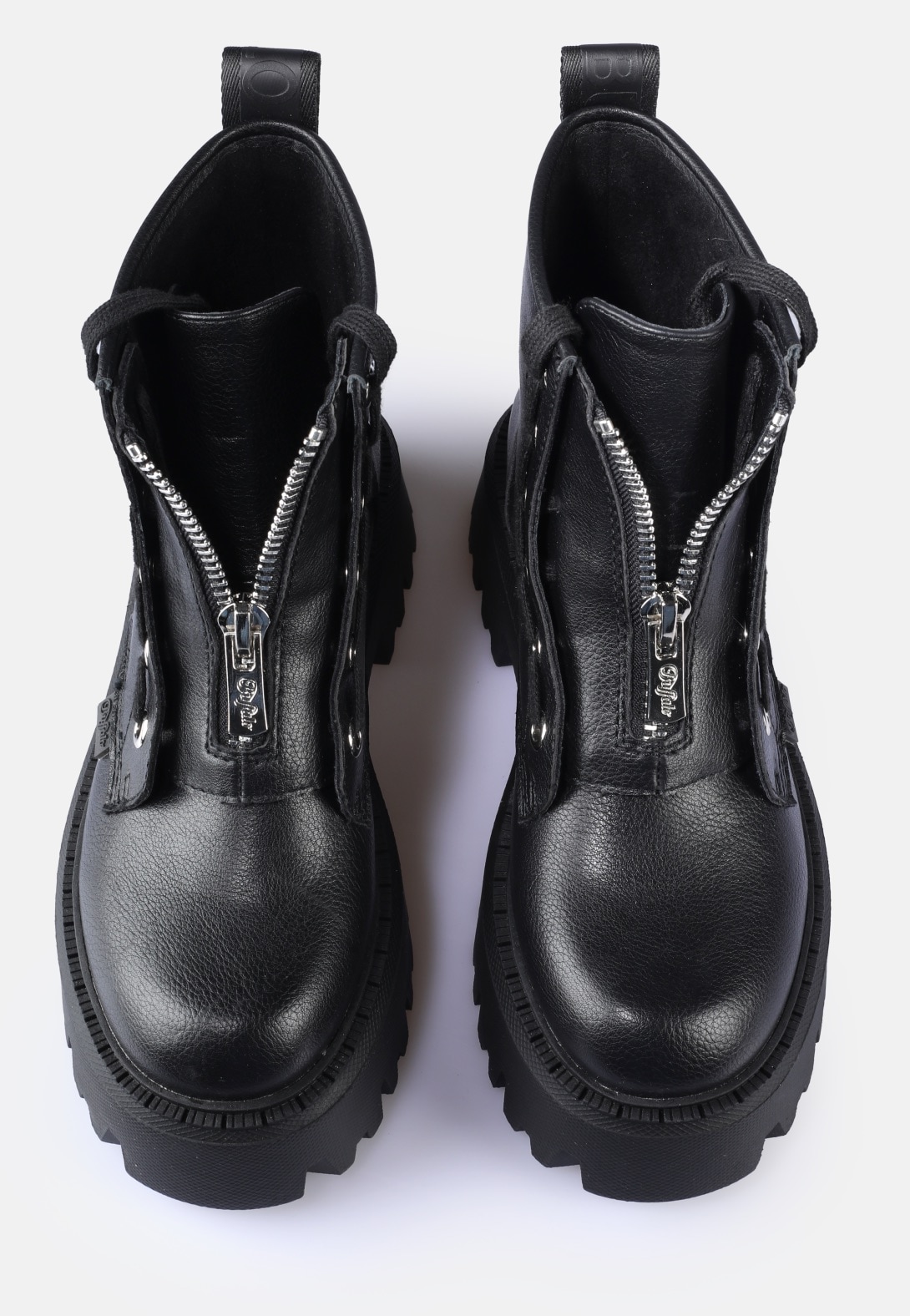 Buffalo Stiefelette »Aspen Front Zip«  Plateauboots, Bikerboots, Festivalboots, mit Front-Reißverschluss