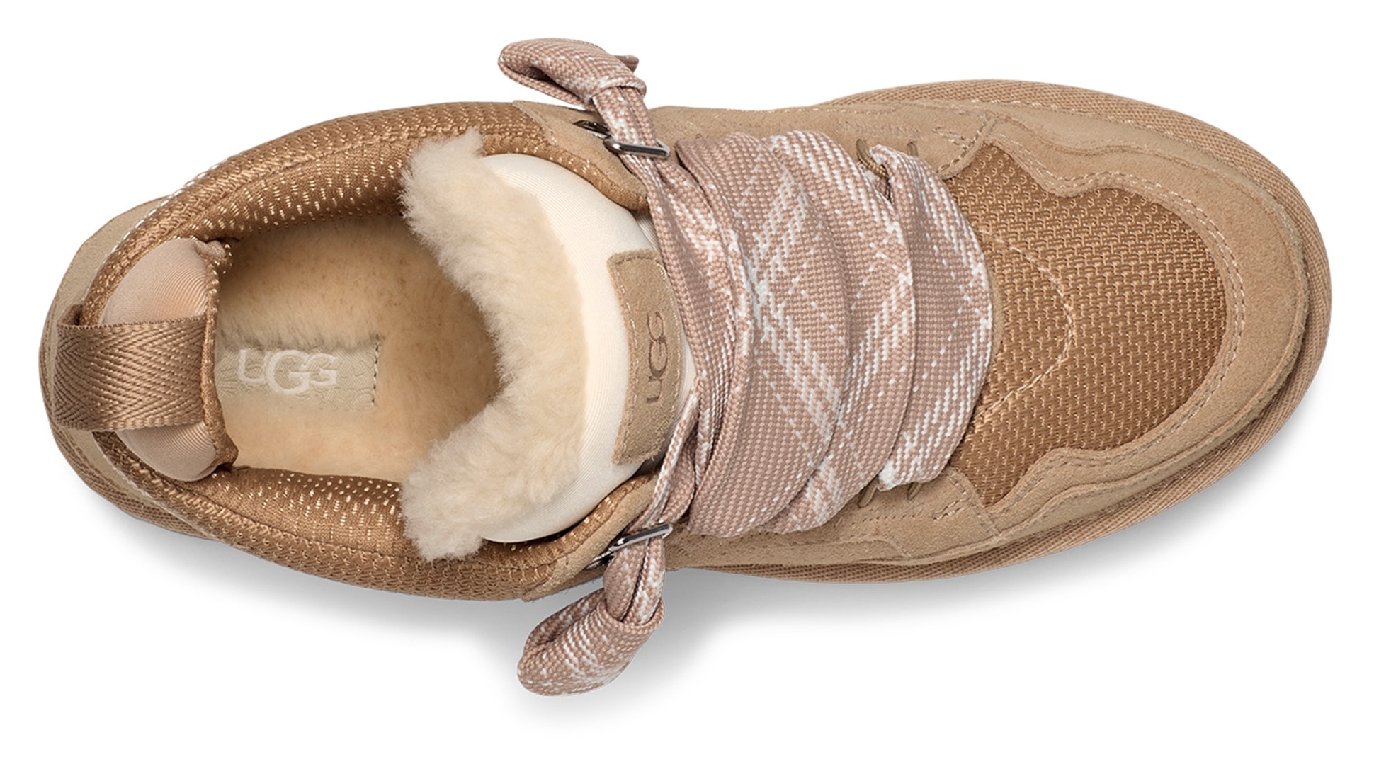 UGG Plateausneaker »LOWMEL«, Midcut Sneaker, Schnürschuh mit gepolstertem Schaftrand