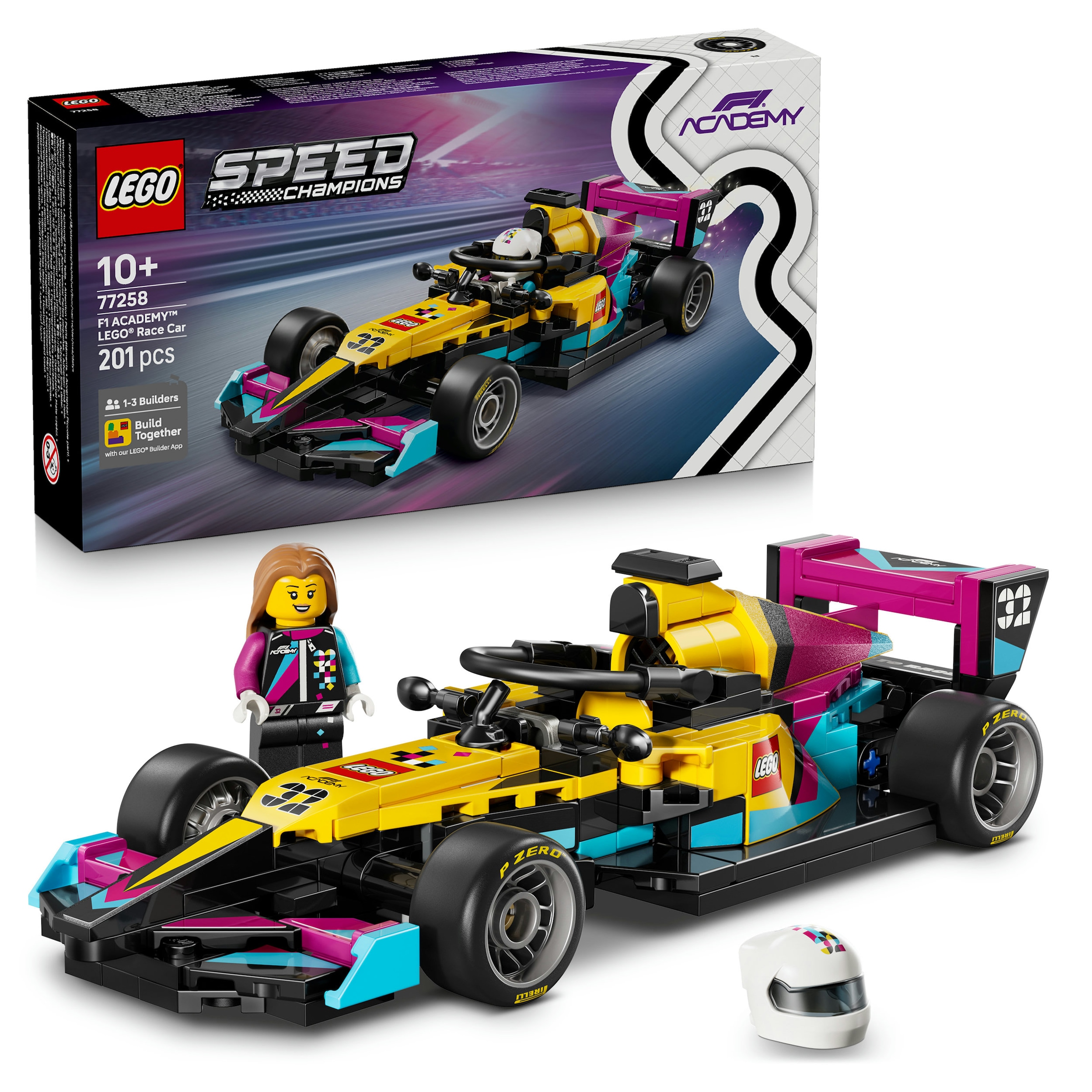 LEGO® Konstruktionsspielsteine »F1 ACADEMY LEGO Rennwagen (77258), LEGO Speed Champions«