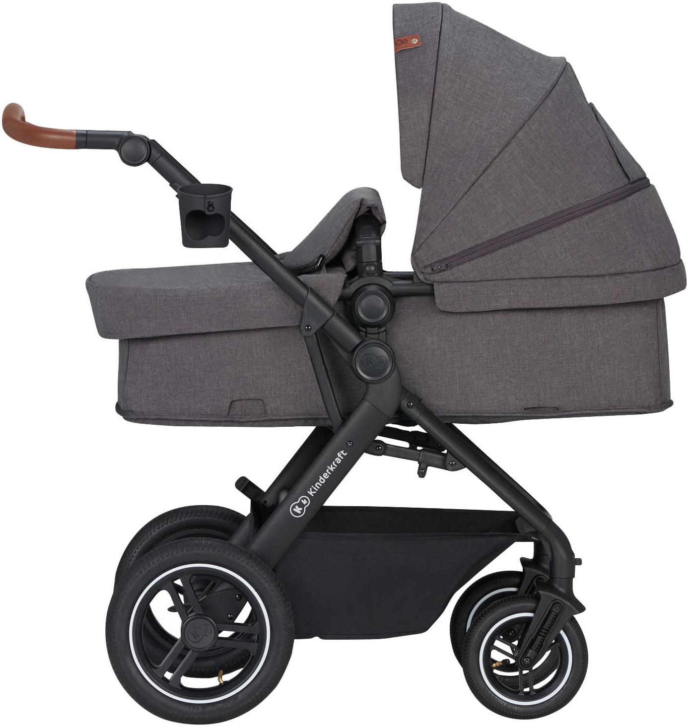 Kinderkraft Kombi-Kinderwagen »B-TOUR PRO 3in1« 22 kg inkl. Babyschale, Adaptern, Wickeltasche