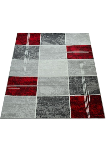 Paco Home Teppich »Sinai 057«, rechteckig, 9 mm Höhe, Kurzflor, Karo Muster mit Marmor... kaufen