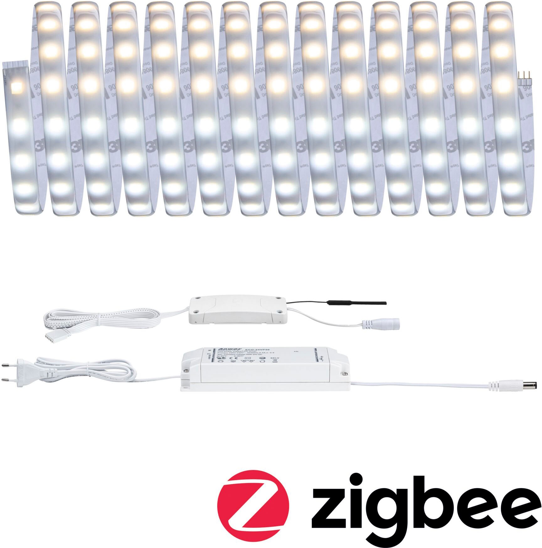 Paulmann LED-Streifen »MaxLED 500 Basisset Smart Home Zigbee«, 1 St.-flammig, 5m, Tunable White, beschichtet