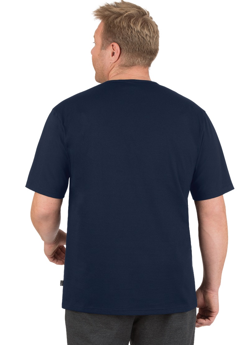 Trigema T-Shirt »TRIGEMA T-Shirt mit Knopfleiste DELUXE Baumwolle«, (1 tlg.)
