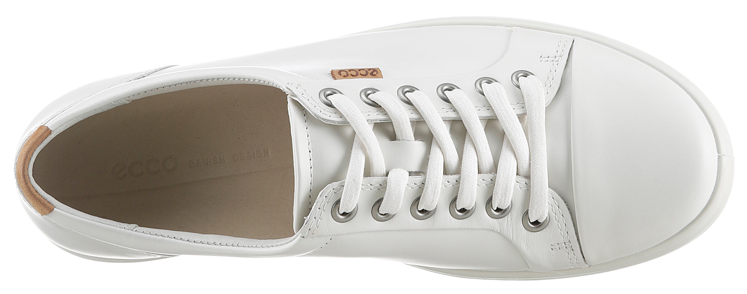 Ecco Sneaker »SOFT 7 W«, mit Label, Freizeitschuh, Halbschuh, Schnürschuh, schmale Form