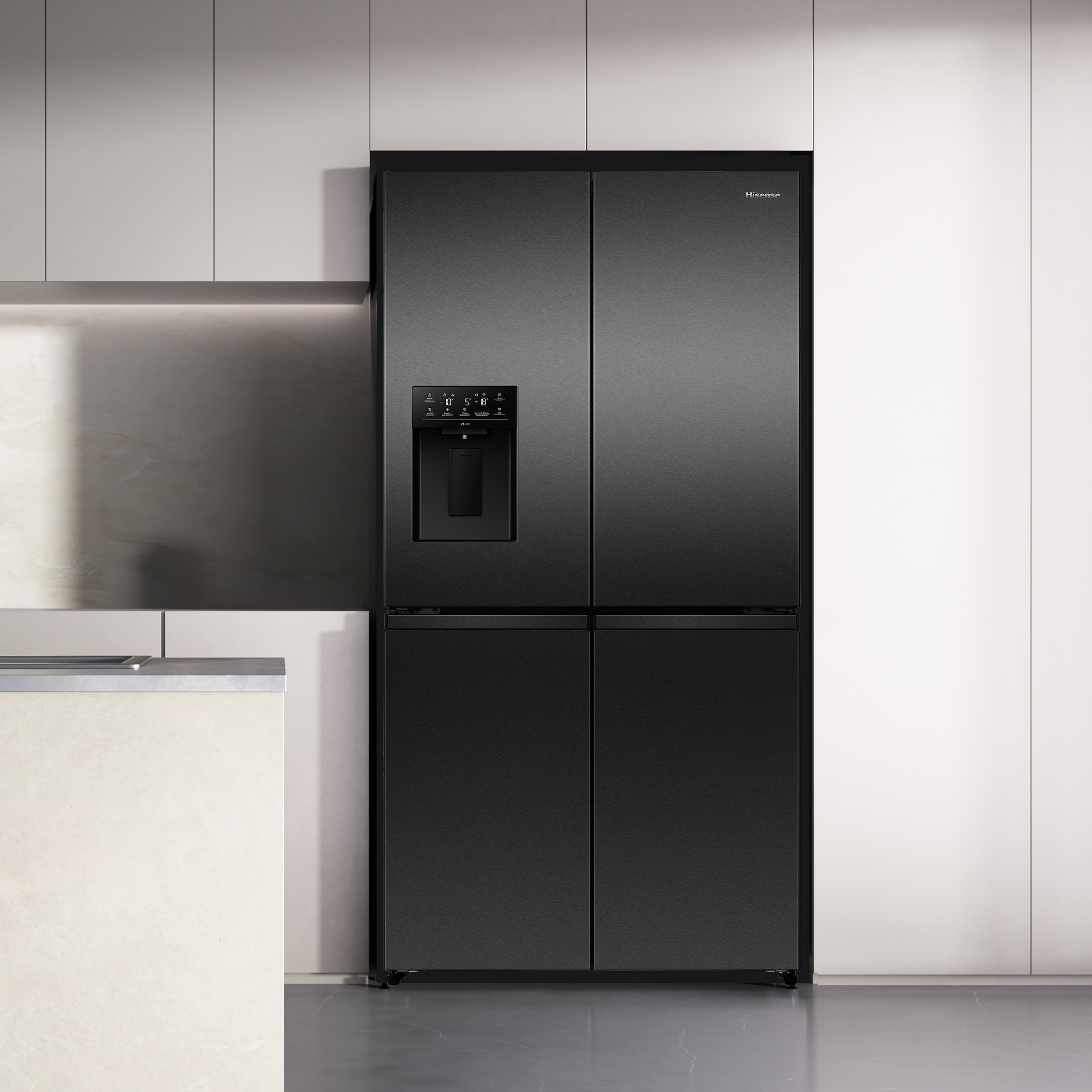 Hisense Multi Door »RQ5P640SYKD« 179 cm hoch 91 cm breit DualTech-Kühlsystem, MetalCooling, Wasser-/Eisspender