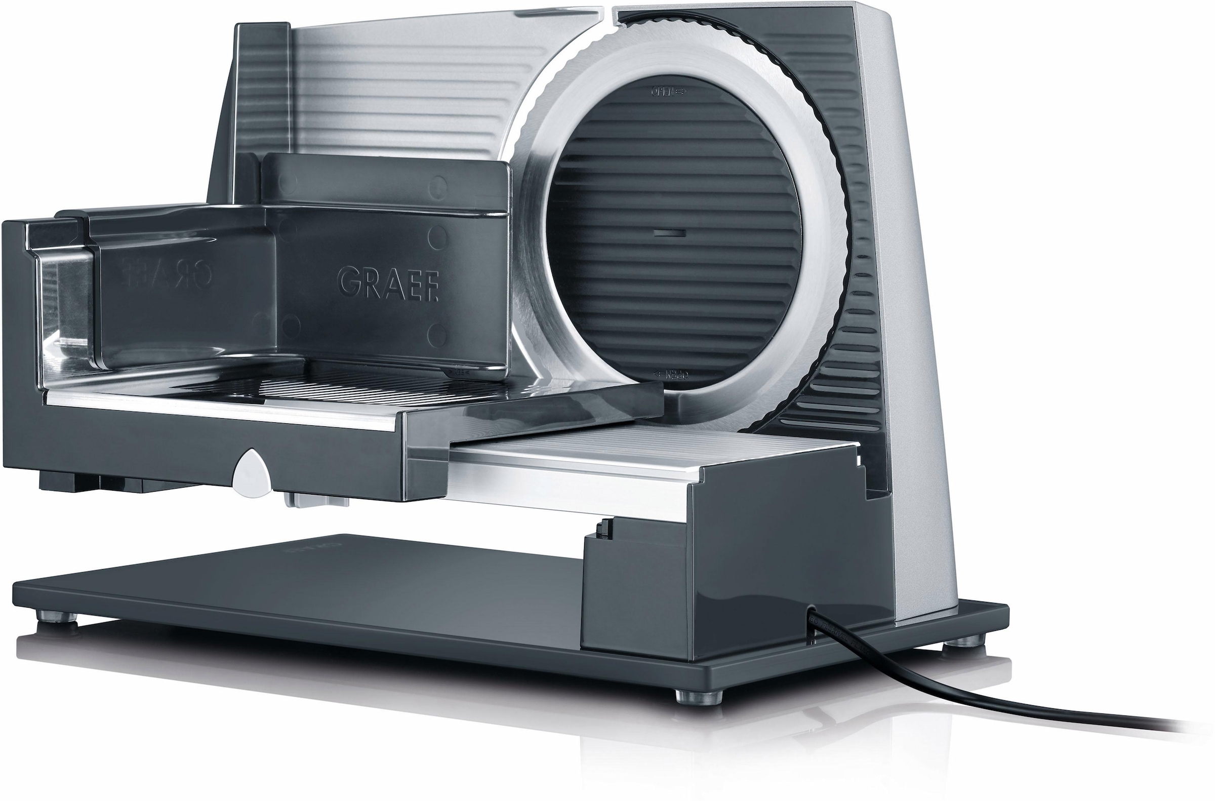 Graef Allesschneider »SLICED KITCHEN SKS S32000« 170 W Vollmetallgehäuse mit Glasbodenplatte