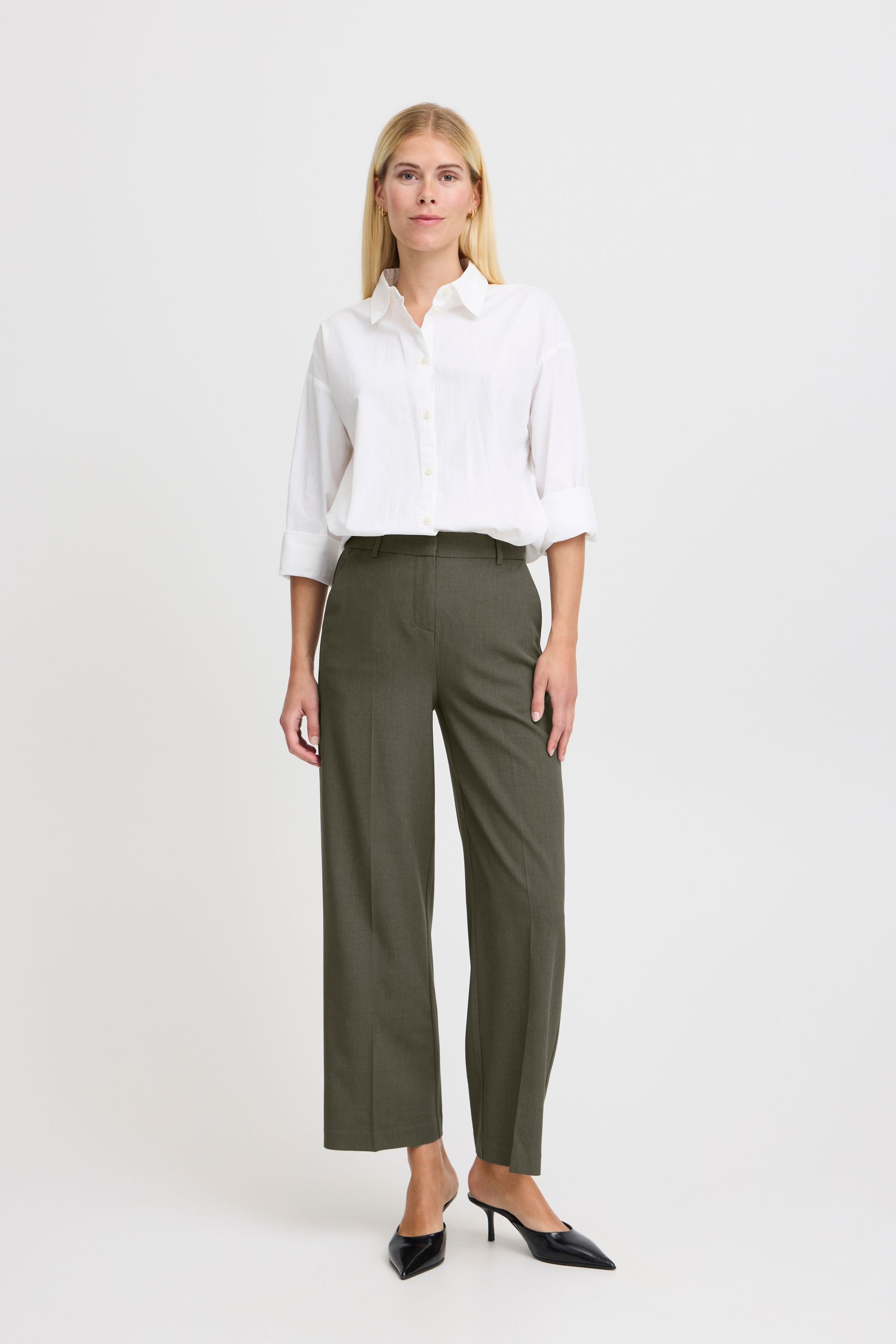 b.young Stoffhose »Stoffhose BYDANTA WIDE LEG PANTS 2 CROPPED«