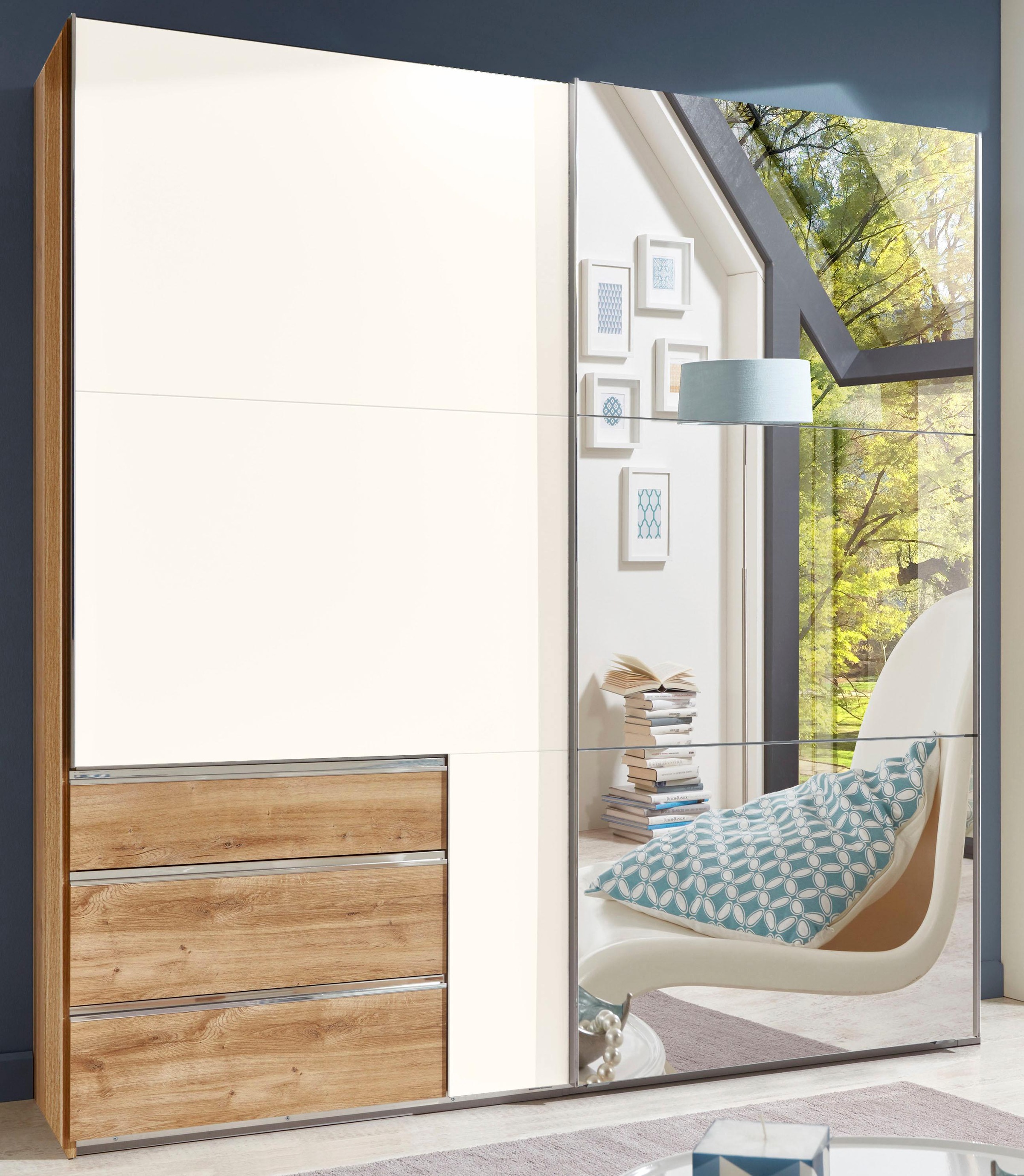 Fresh To Go Schwebetürenschrank »Level«, mit Schubkästen