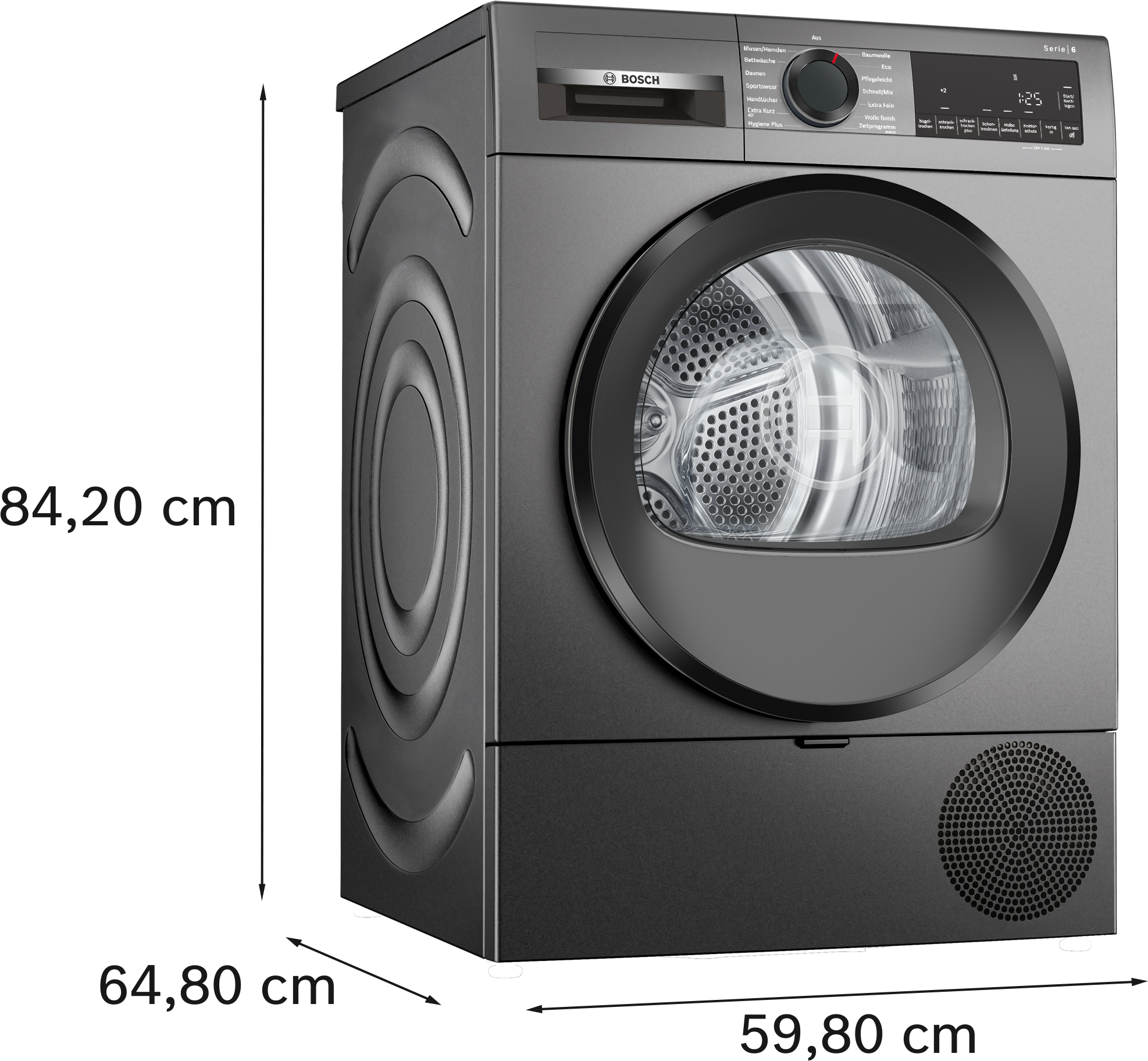 BOSCH Wärmepumpentrockner »WQG243DR10« Serie 6 Einfache Reinigung dank Easy Clean Filter, Bettwäscheprogramm