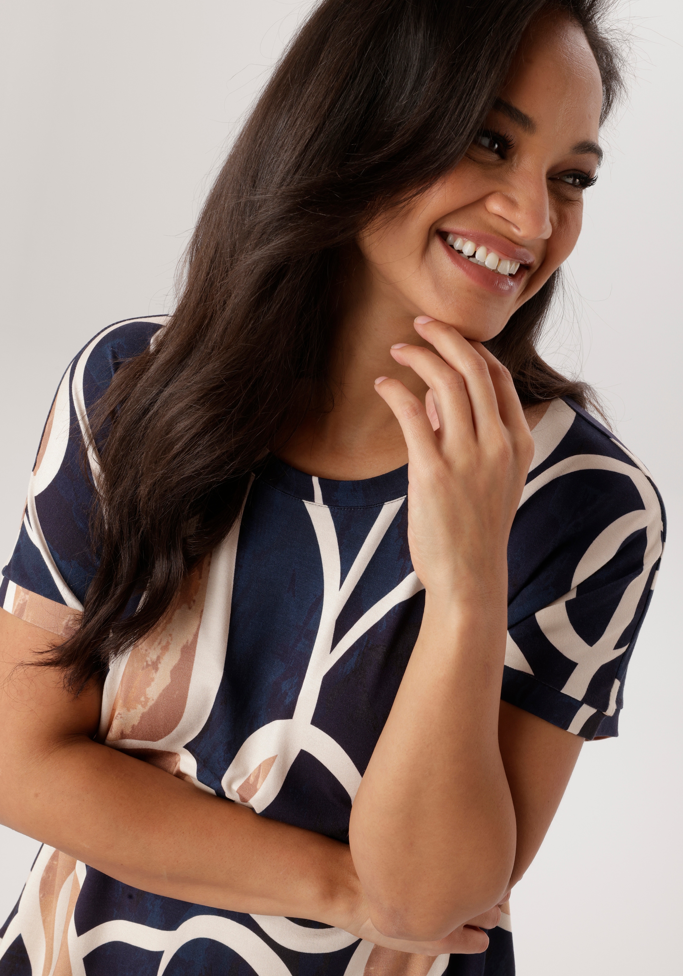 Aniston PLUS Jerseykleid in bequemes Jersey-Qualität - NEUE KOLLEKTION