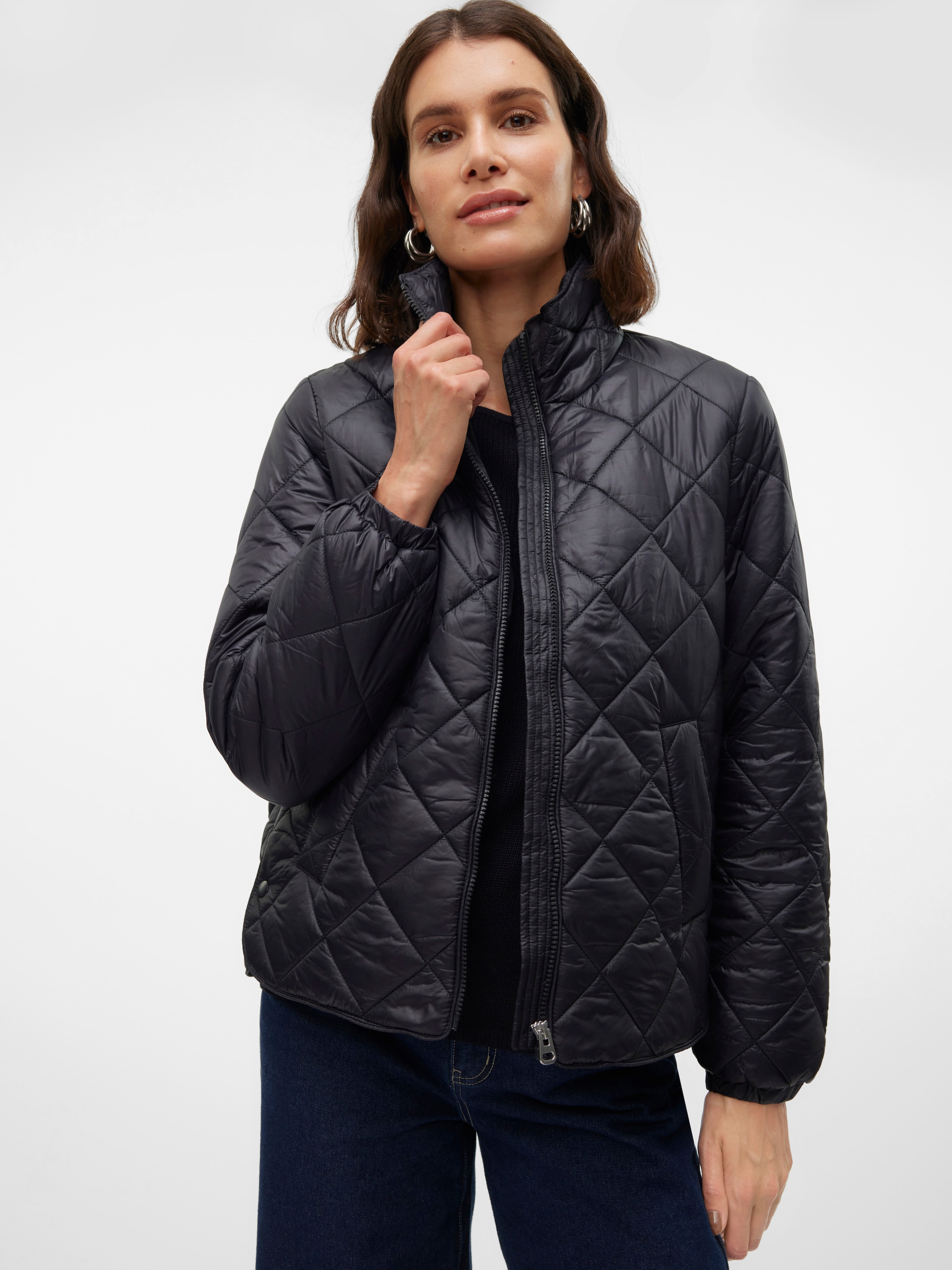 Vero Moda Steppjacke »VMSKYLAR SHORT JACKET GA NOOS«, ohne Kapuze