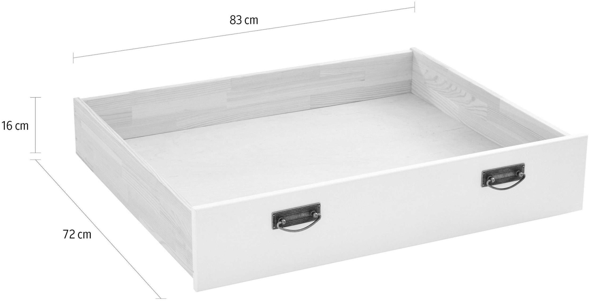 OTTO home Schubkasten »Konrad, Massivholz,  Landhausstil,  FSC®« aus massiver Kiefer, FSC®-zertifiziert