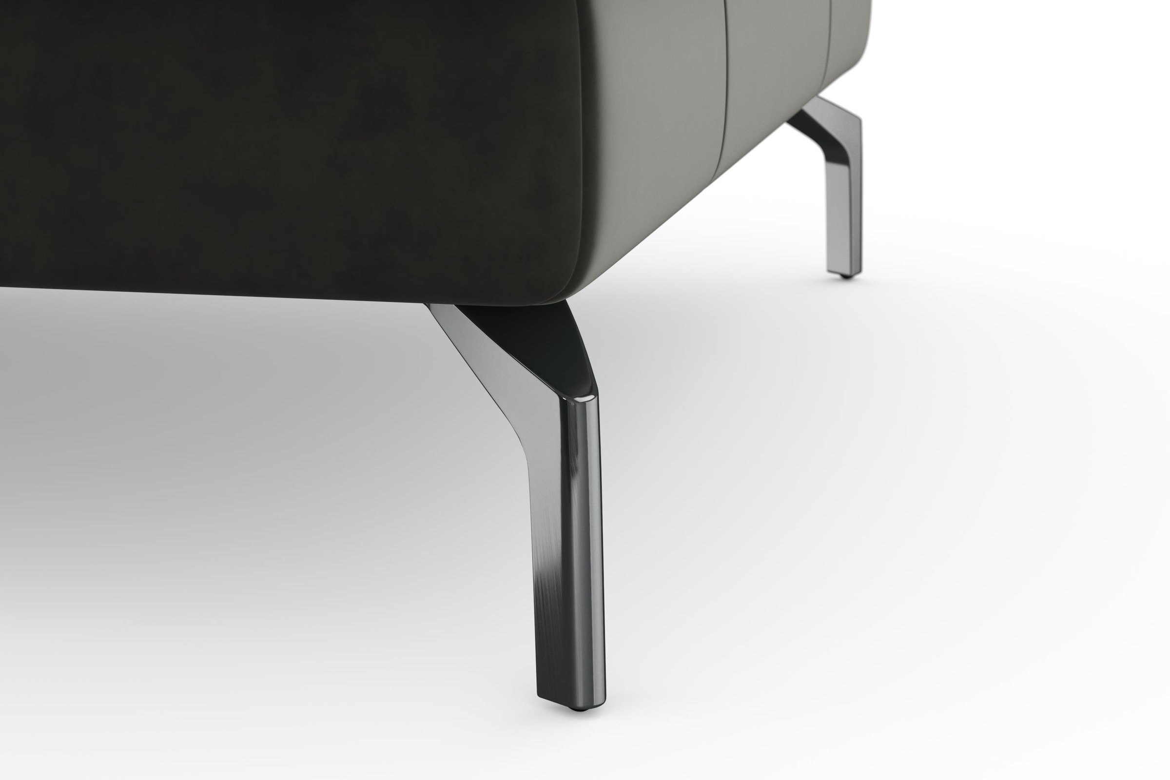 sit&more Wohnlandschaft »Bendigo U-Form«, inklusive Sitztiefenverstellung, Bodenfreiheit 15 cm, in 2 Fußfarben
