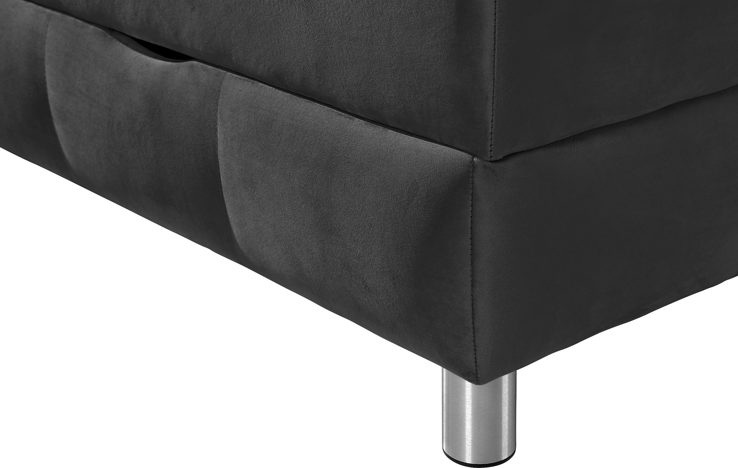 INOSIGN Boxspringbett »Vaasa«, für Dachschrägen geeignet, inkl. Bettkasten und Topper