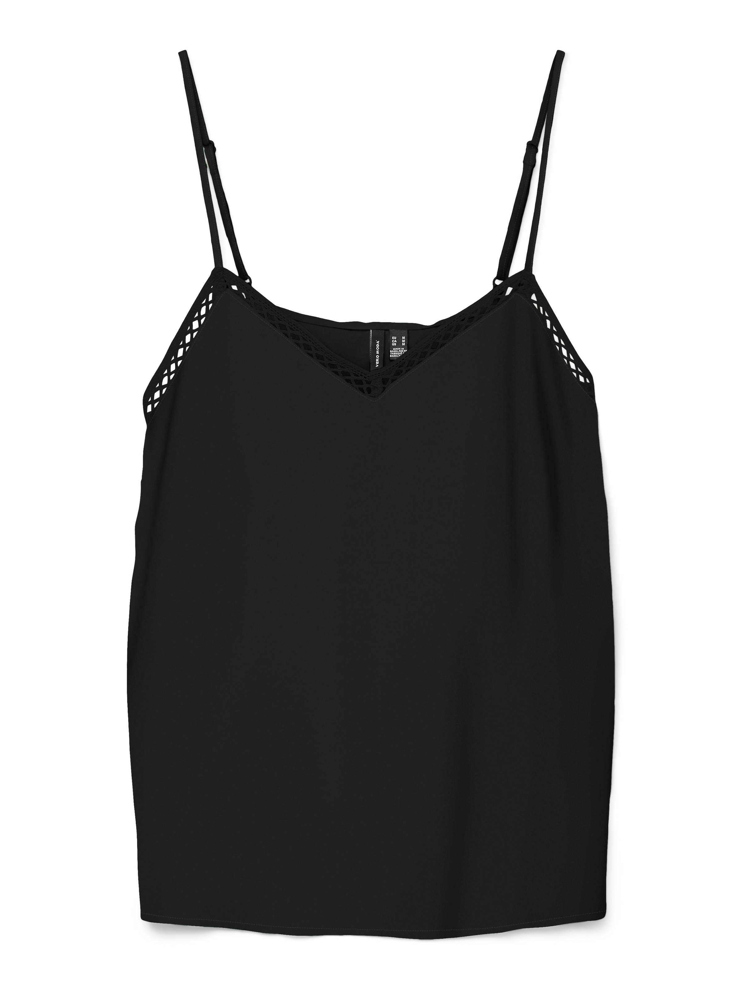 Vero Moda Spaghettitop »VMMENNY LACE SINGLET WVN GA« Viskose, regular fit