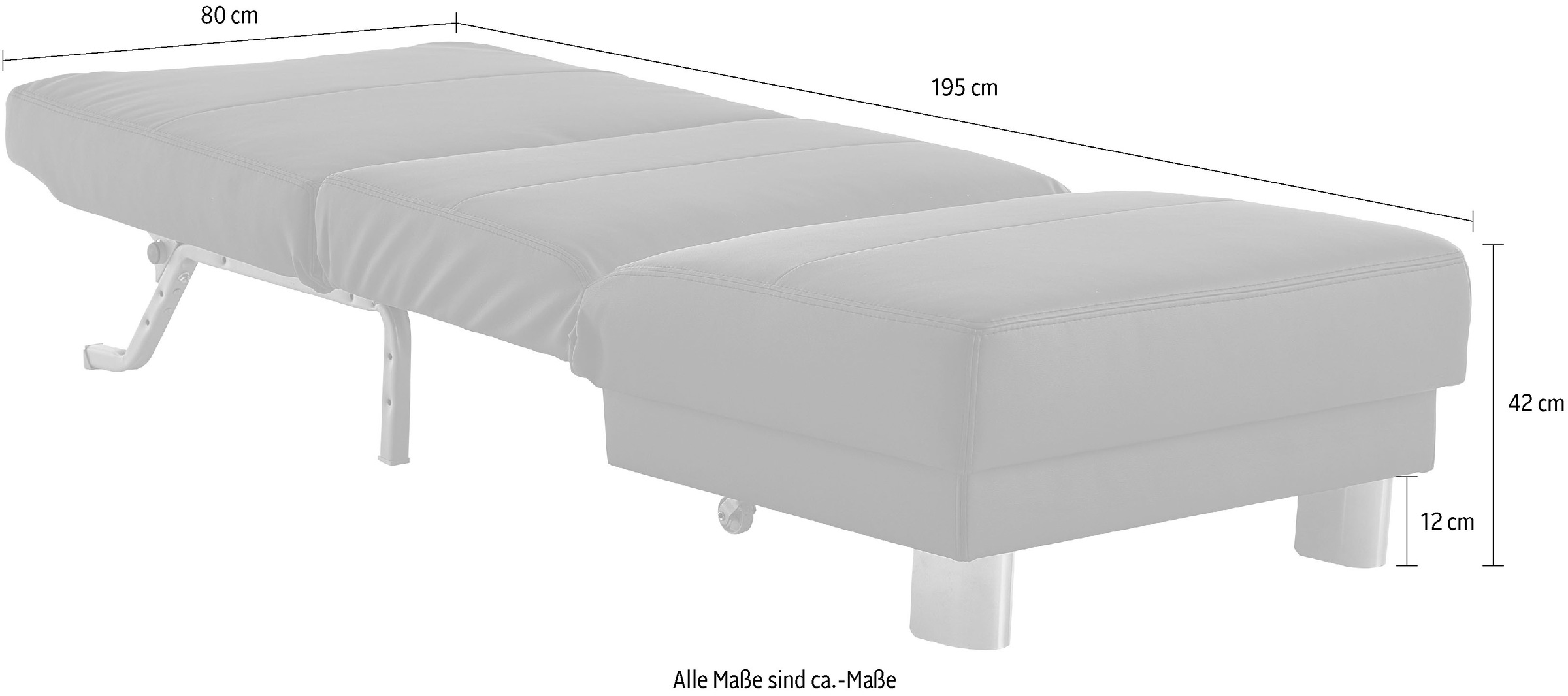 INOSIGN Schlafsofa »Gina«, mit einem Handgriff vom Sofa zum Bett