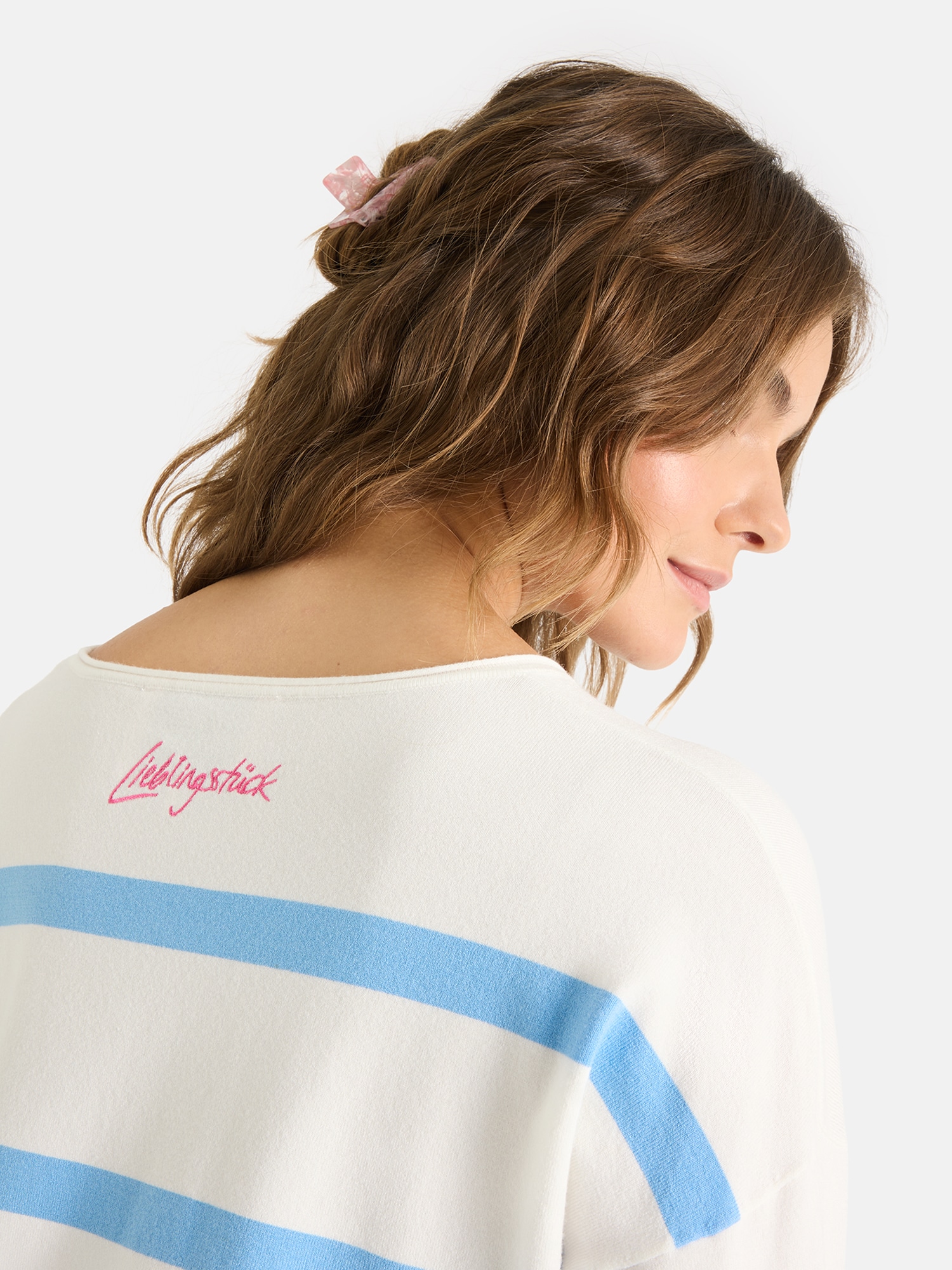 Lieblingsstück Rundhalspullover »MarciEP« mit Streifen