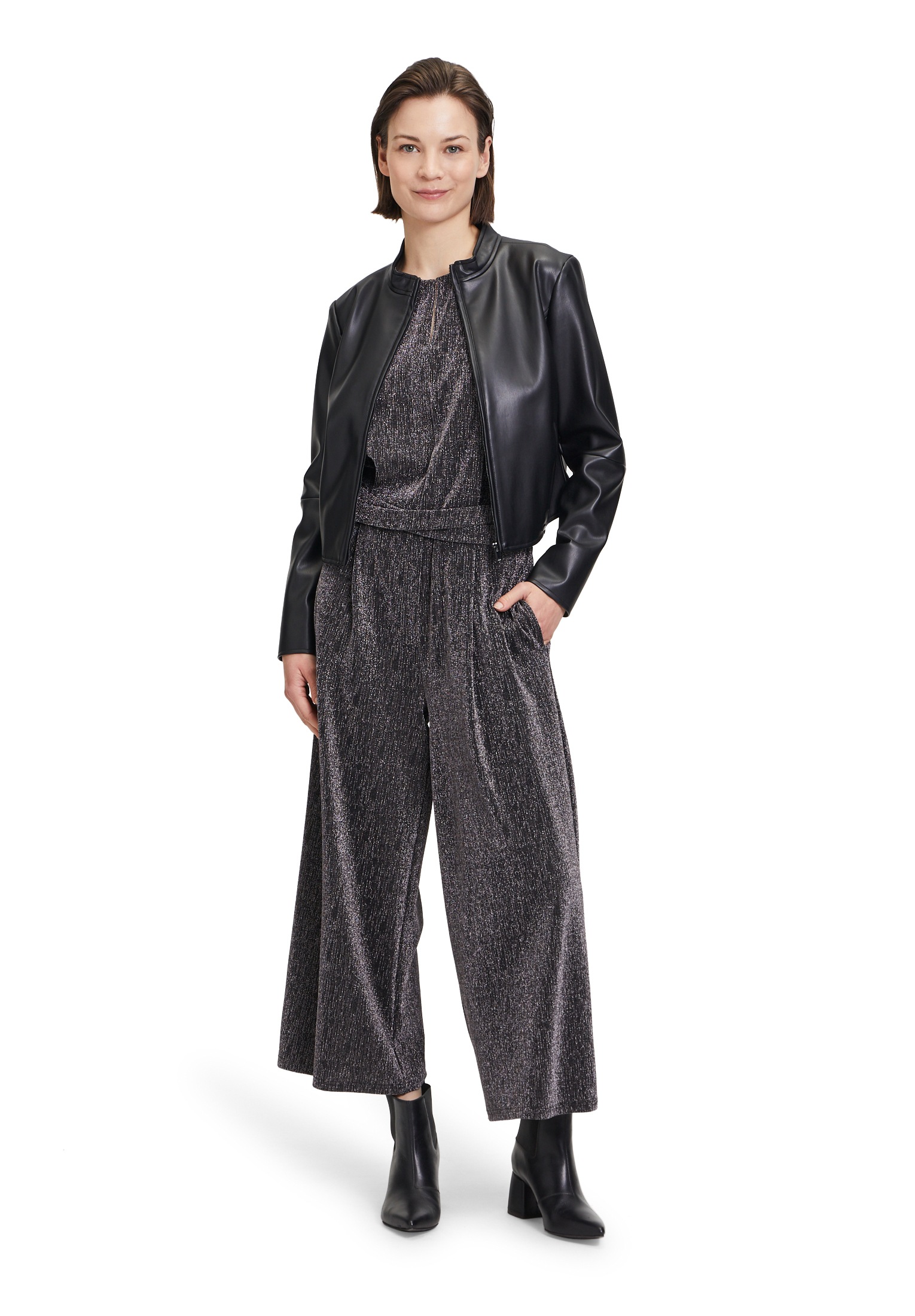 Betty&Co Jackenblazer »Bikerjacke mit Stehkragen«
