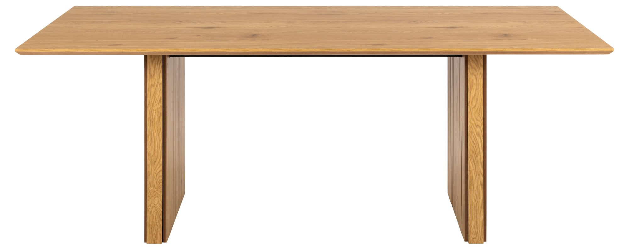 ACTONA GROUP Esstisch »Colima«, Esstisch, matt Wildeiche rau Melamin mit lamellenfront, 210x100x75 cm