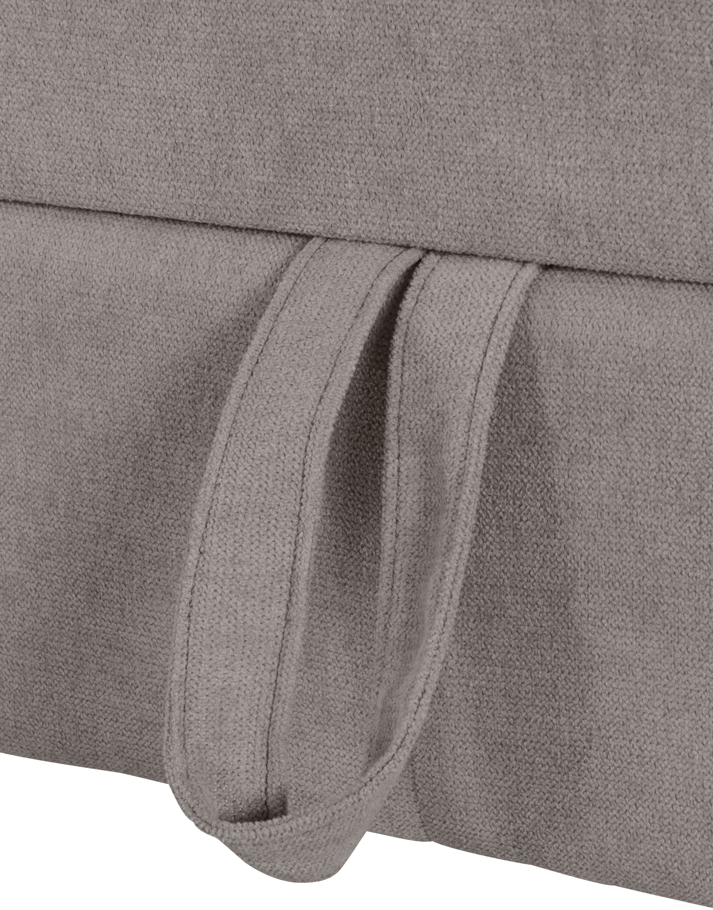 COTTA Ecksofa »Chef L-Form«, mit Kopfteilverstellung, edle Metallkufen, wahlweise mit Bettfunktion