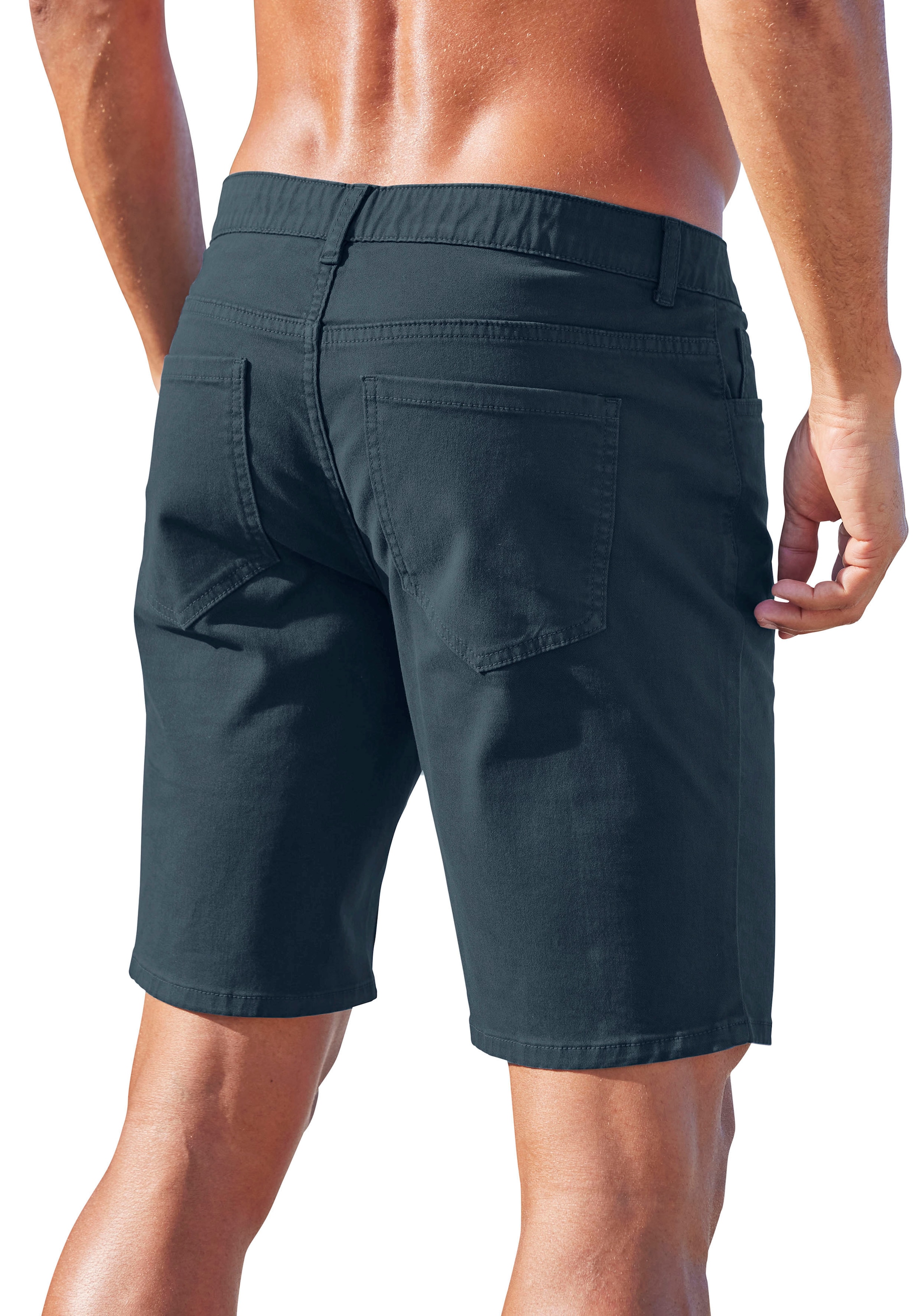 John Devin Chinoshorts »regular-fit«, 5-Pocket Chino-Shorts aus elastischer Baumwoll-Qualität