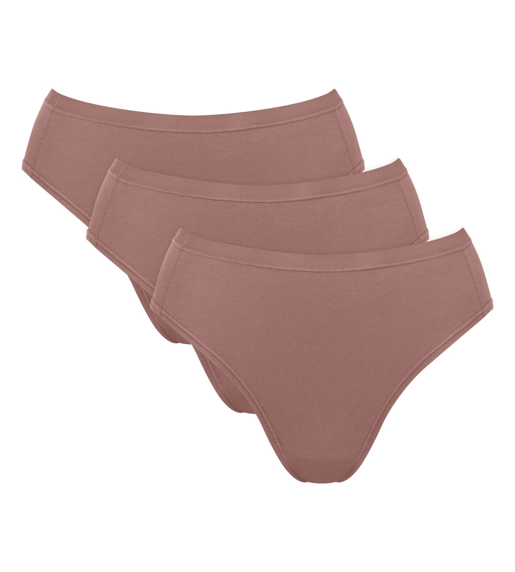 sloggi Tai-Slip »GO Daily Cotton« 3er Pack,  Glanz-Effekt Details, hoher Beinausschnitt, weich, elastisch
