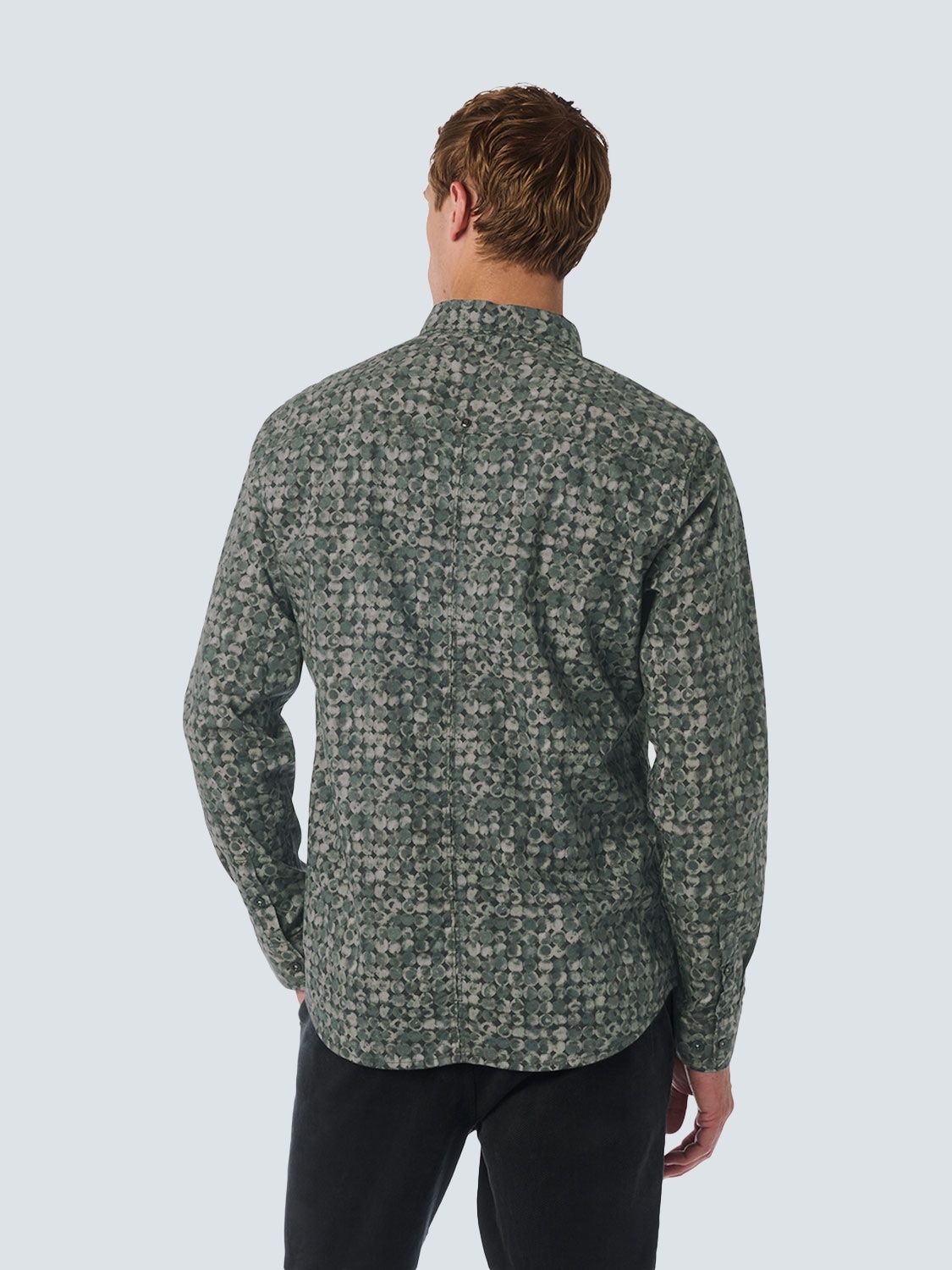 NO EXCESS Langarmhemd, mit All-Over Print