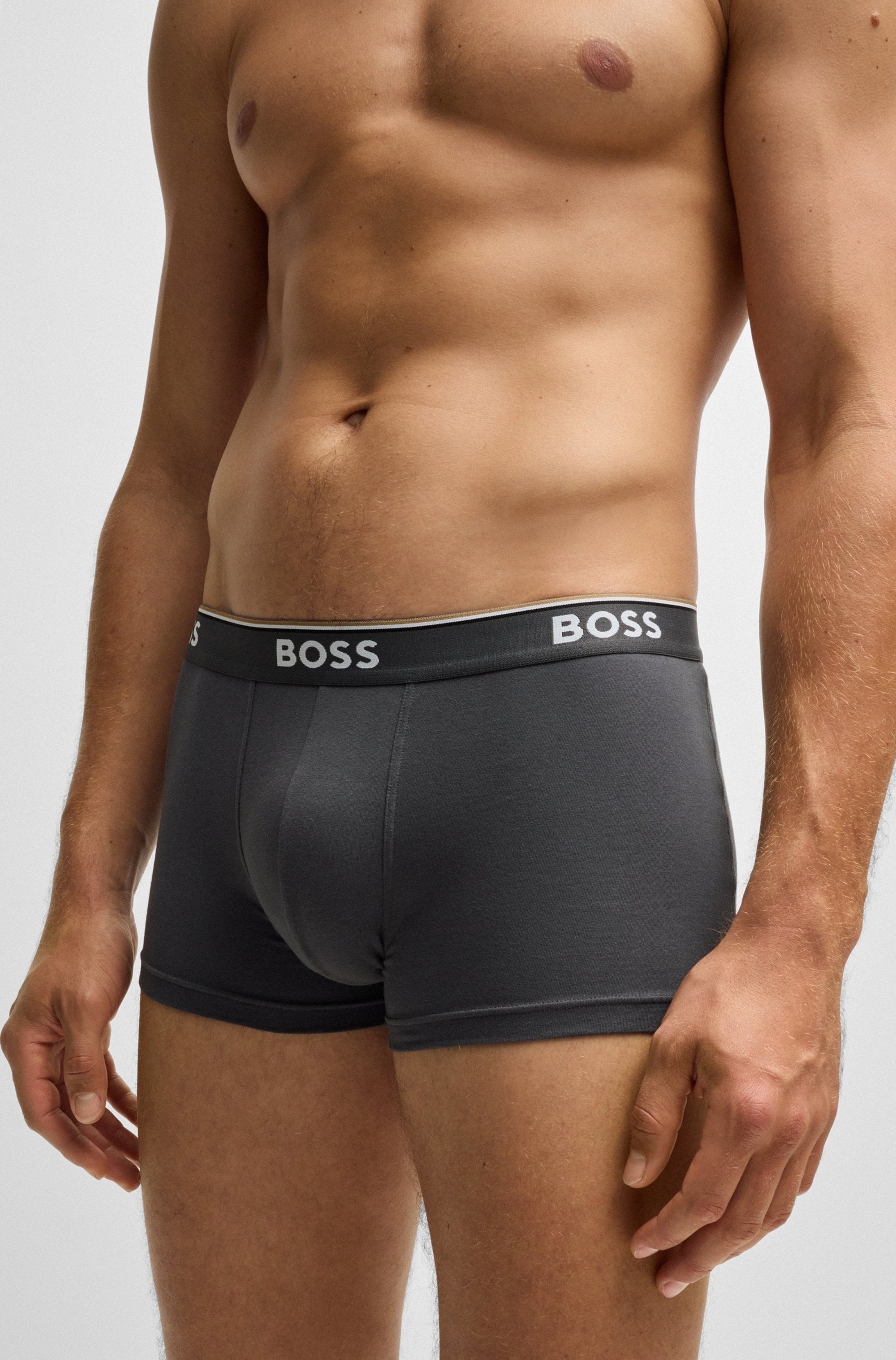 BOSS Boxer, (Packung, 3 St., 3er-Pack), mit BOSS Schriftzug auf dem Bund