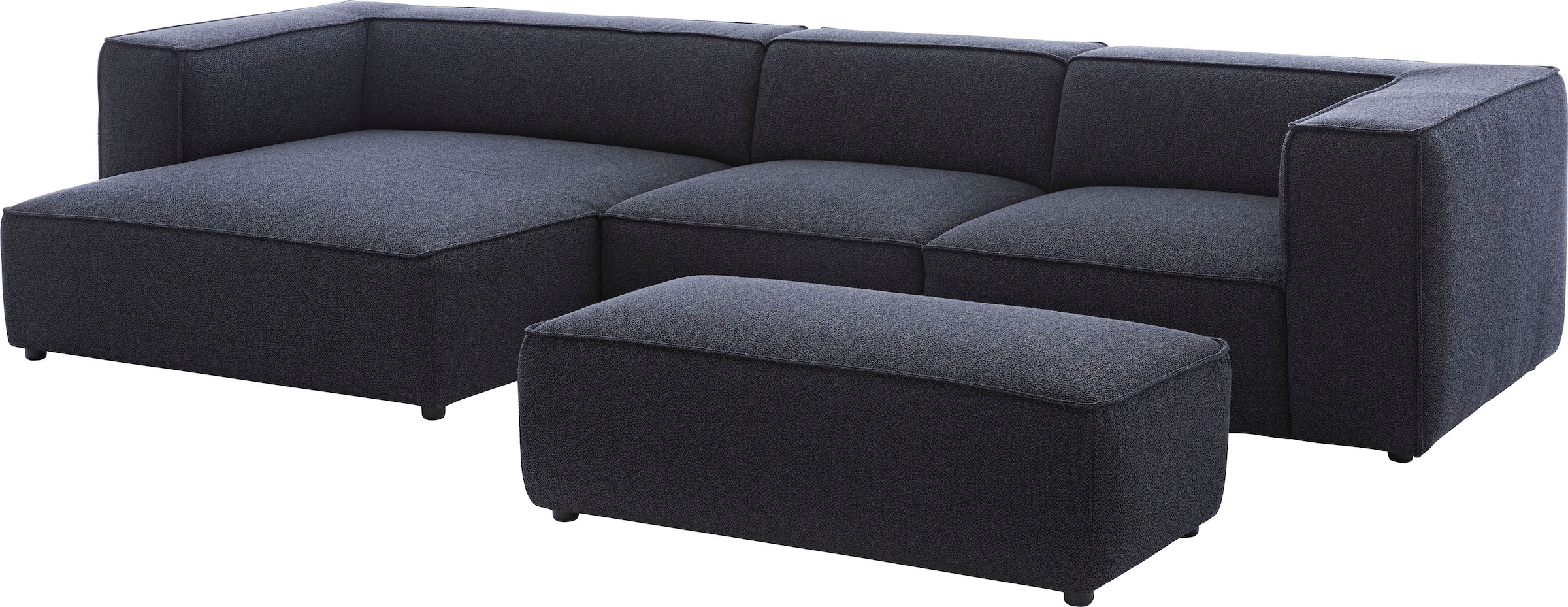 W.SCHILLIG Ecksofa »around-the-block«, mit eleganter Biese, mit Federkern, Breite 341 cm