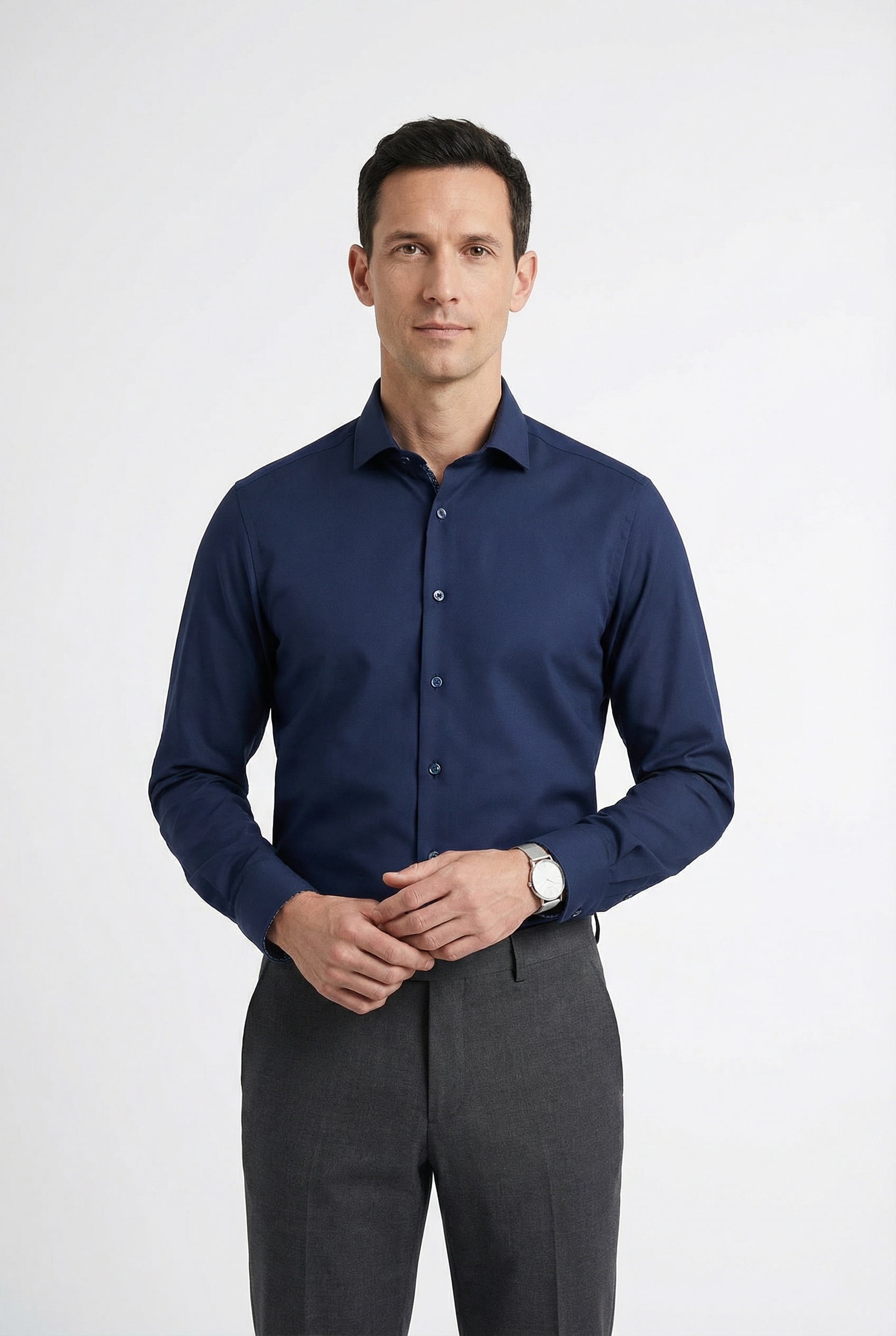 OLYMP Langarmhemd »Level Five« body fit, Businesshemd, Climate Control, Modern Kentkragen