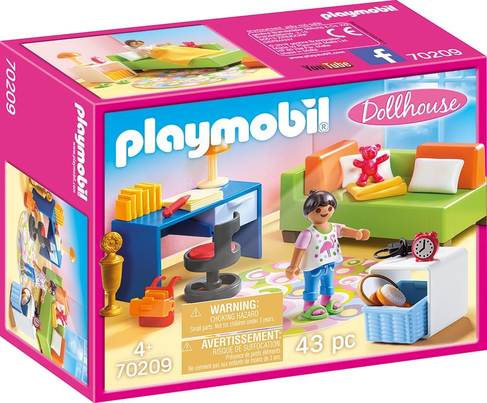 Playmobil® Konstruktions-Spielset »Jugendzimmer (70209), Dollhouse«, (43 St.), Made in Germany