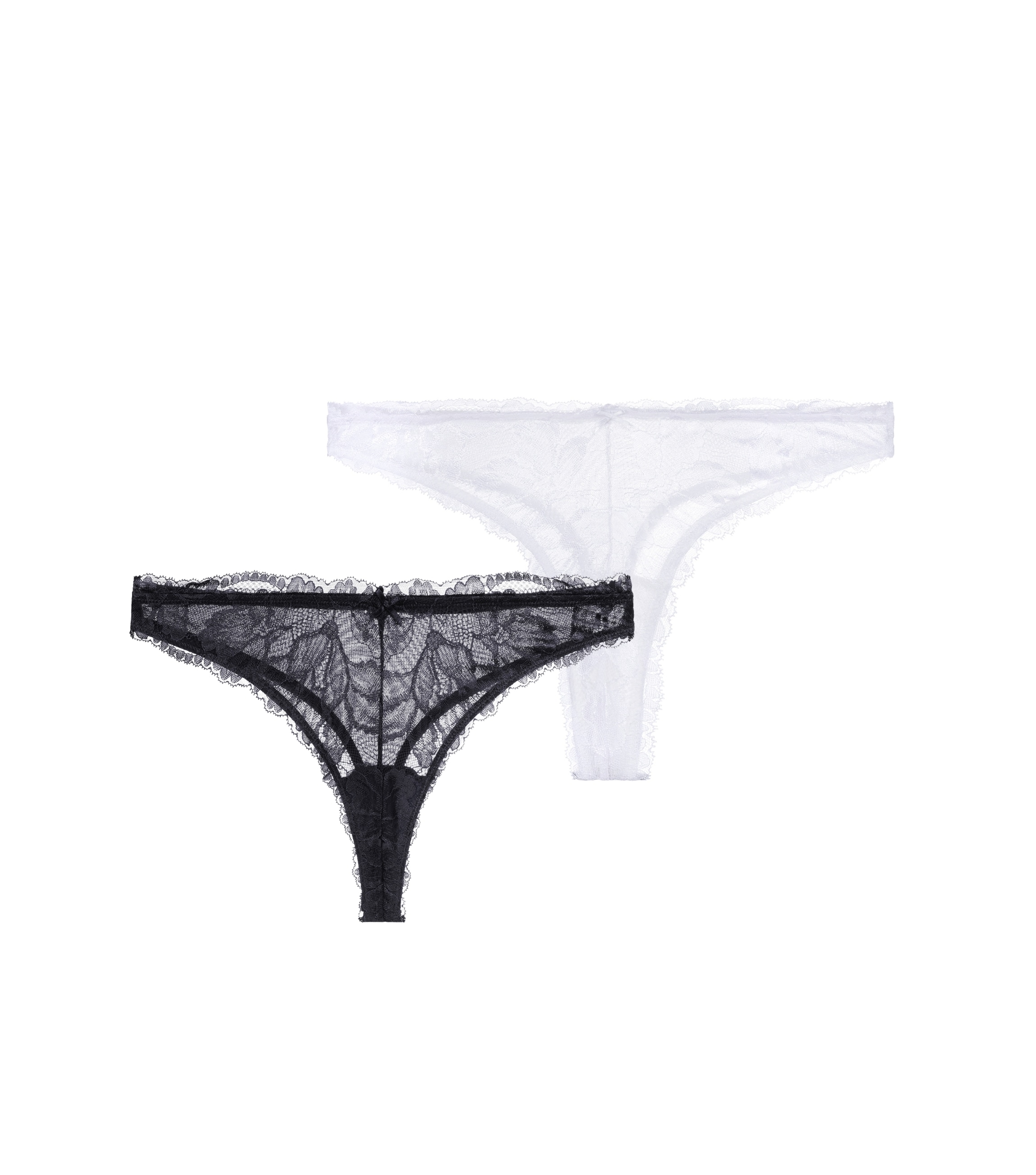 Dorina Slip »Perfect Lace« 2er Pack,  bequem, transparent, mit Schleife, mit Spitze