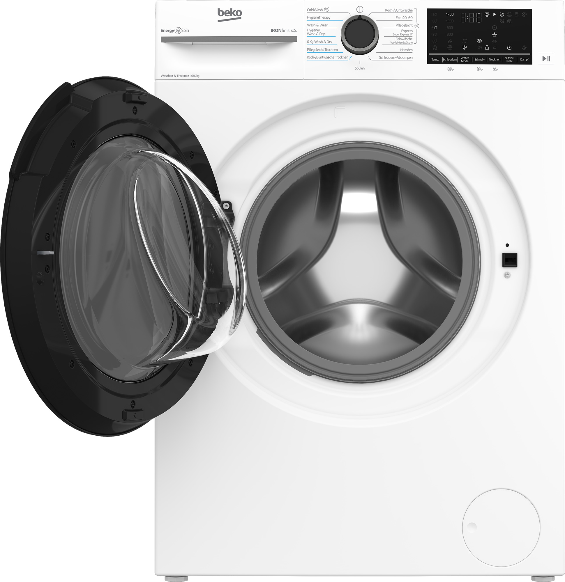 BEKO Waschtrockner »BDFT4104A20C« 10 kg /6 kg 76 dB(A) SteamCure, Hygiene Therapy, ProSmart Inverter Motor