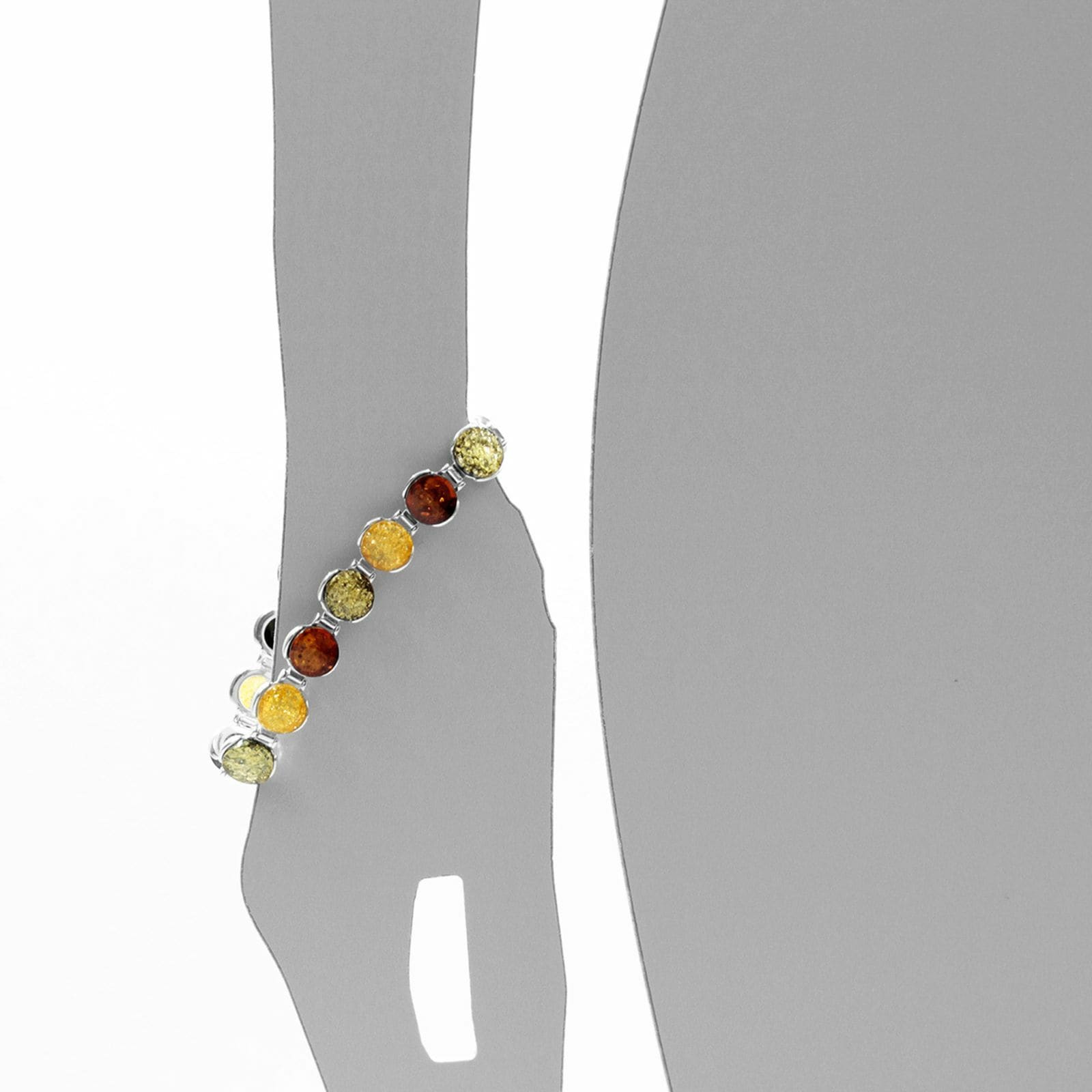OSTSEE-SCHMUCK Armband »- Classic 10 mm - Silber 925/000 - Bernstein«