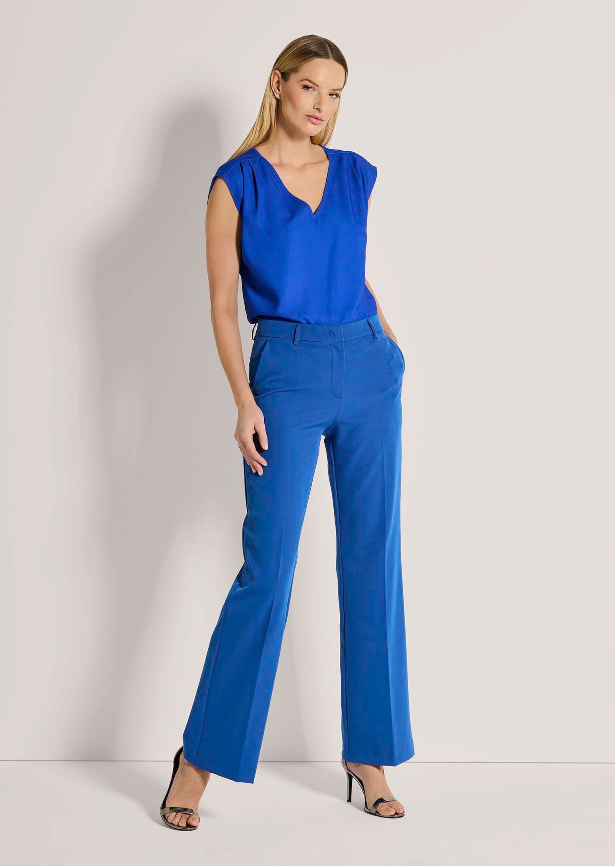 MADELEINE Bügelfaltenhose »Palazzohose Ausgestellte Bügelfalten-Hose«