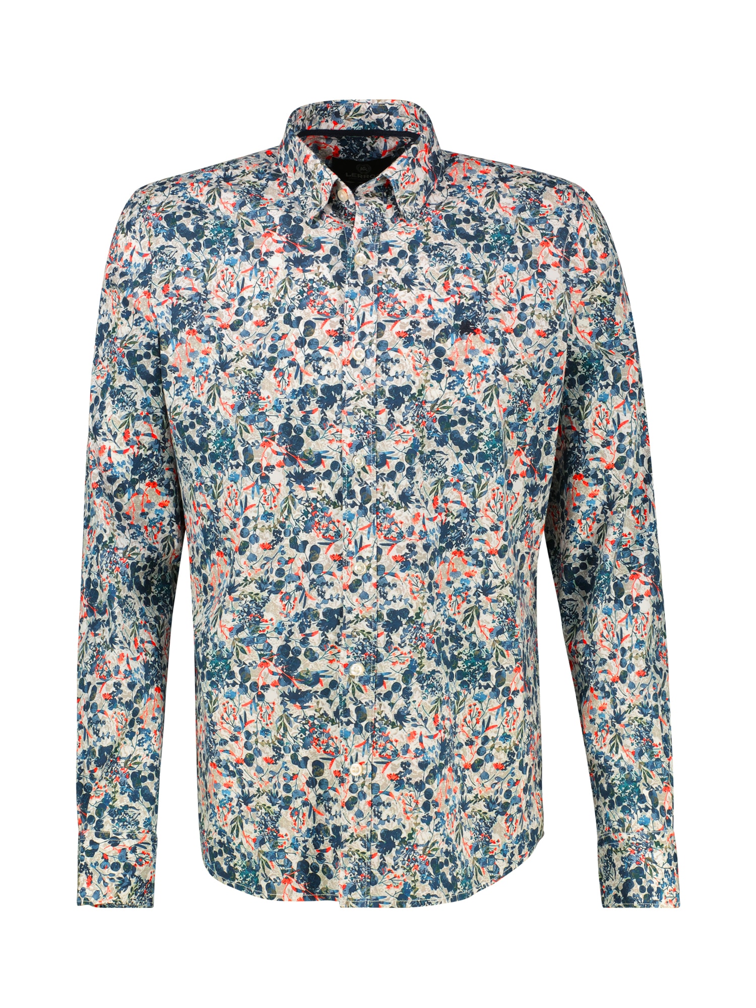 LERROS Langarmhemd »Langarmhemd mit floralem Alloverprint«
