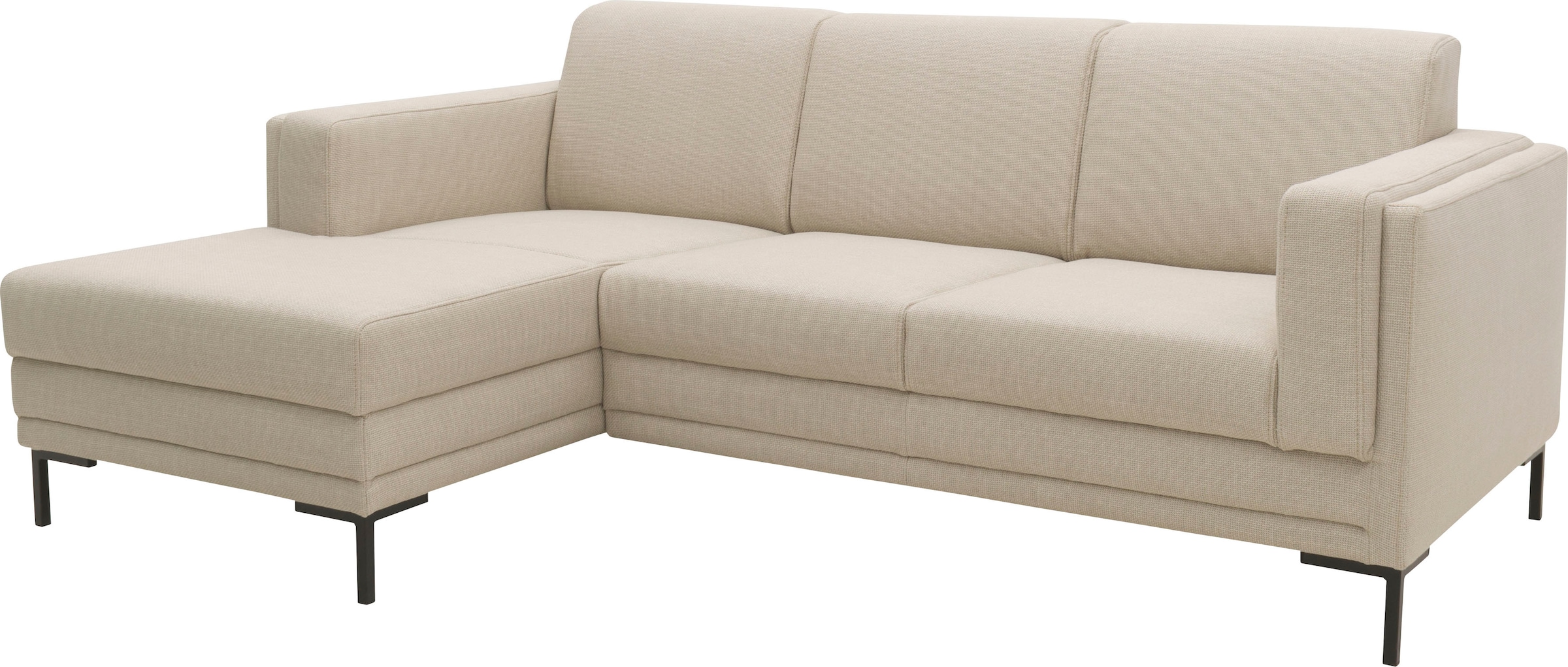 LOOKS by Wolfgang Joop Ecksofa »LOOKS VII L-Form«, klare Linien, edles Design