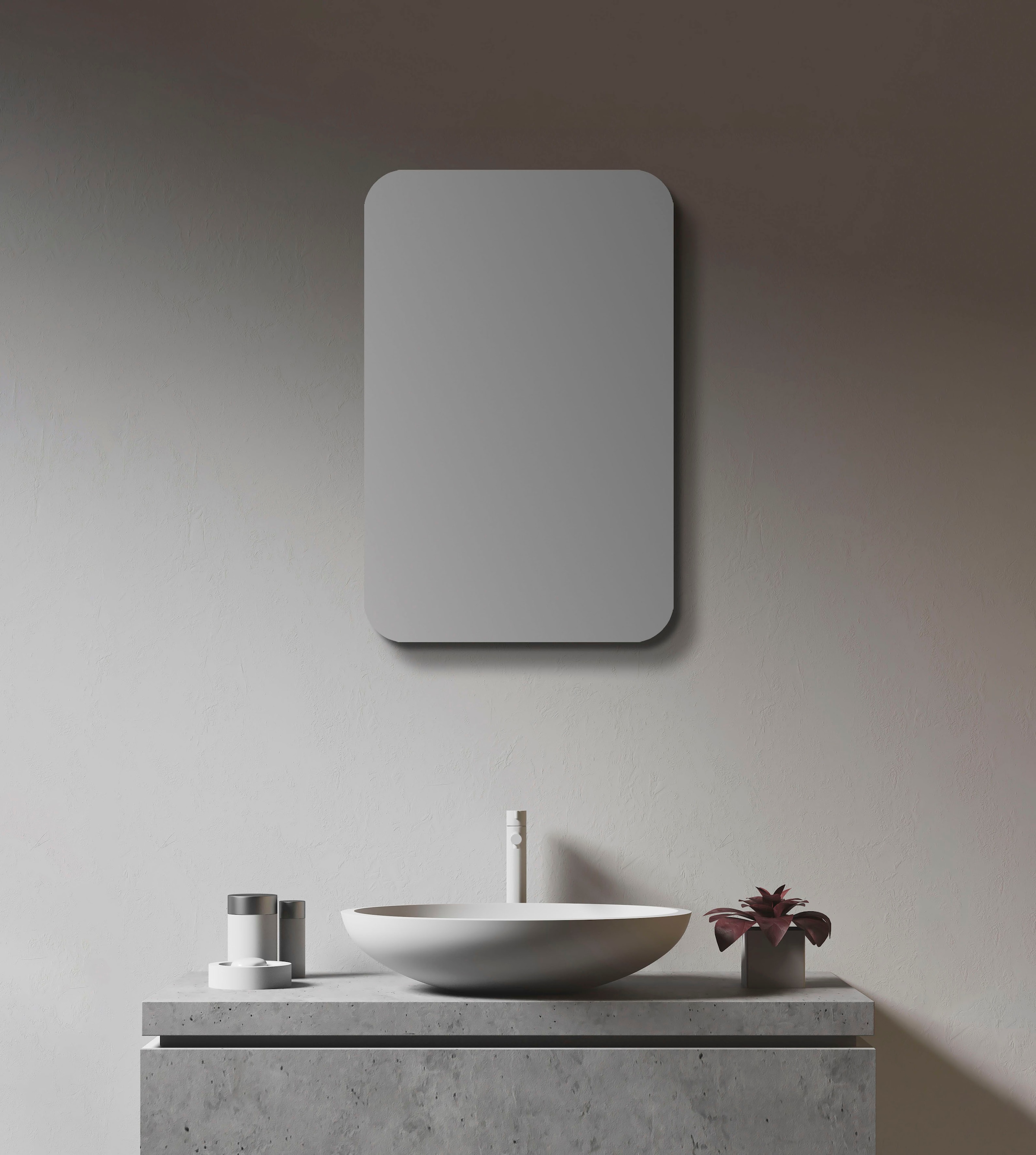 OTTO Alumunium cm, Talos BxH: Online Shop Echtglas, Badezimmerspiegelschrank, und 40x60 oval, IP24, aus schwarz